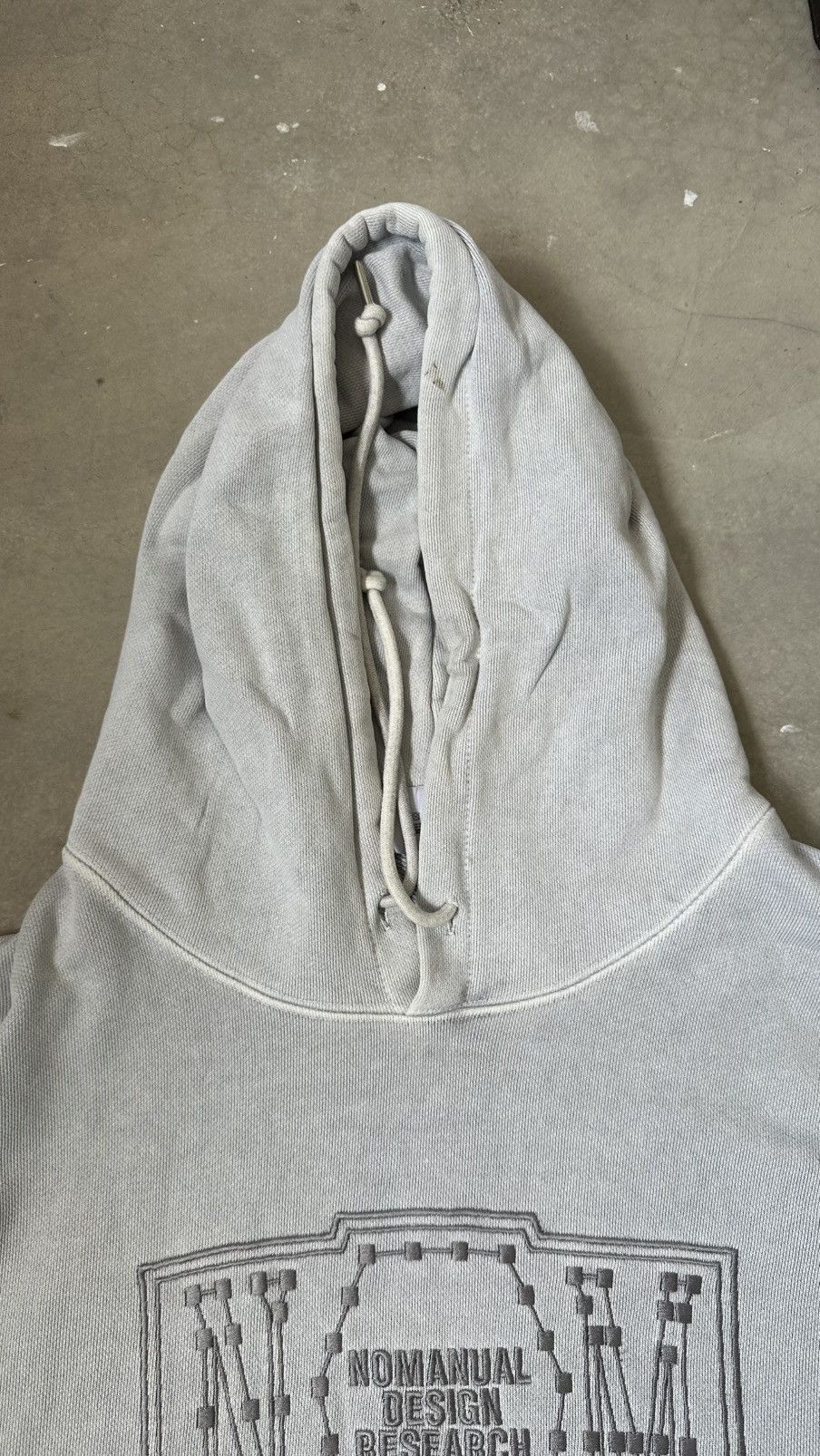 Japanese Brand NOMANUAL. EMBROIDERY HOODIE Size US XXL / EU 58 / 5 - 6 Thumbnail