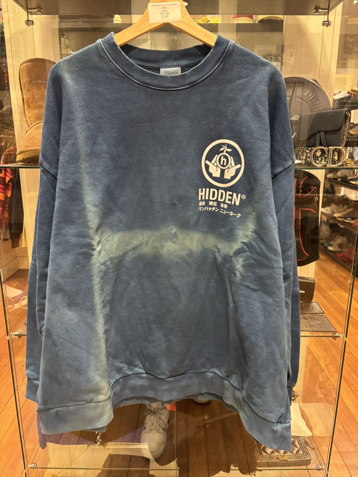 HIDDEN Hidden NY ‘H’ Dyed Crewneck Size US XXL / EU 58 / 5 - 1 Thumbnail