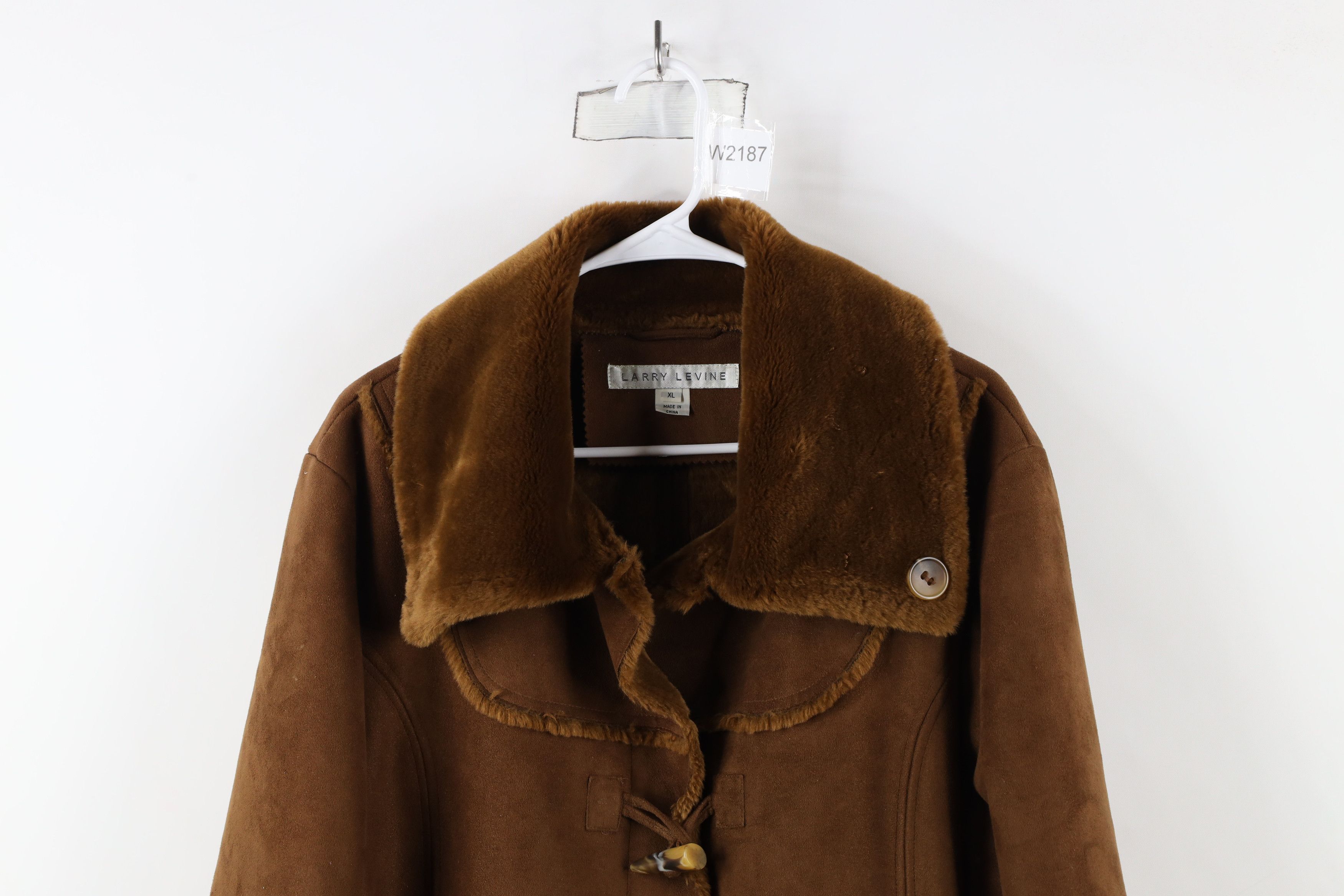 Vintage Vintage 90s Streetwear Plush Pennylane Coat Jacket Brown Size XL / US 12-14 / IT 48-50 - 2 Thumbnail