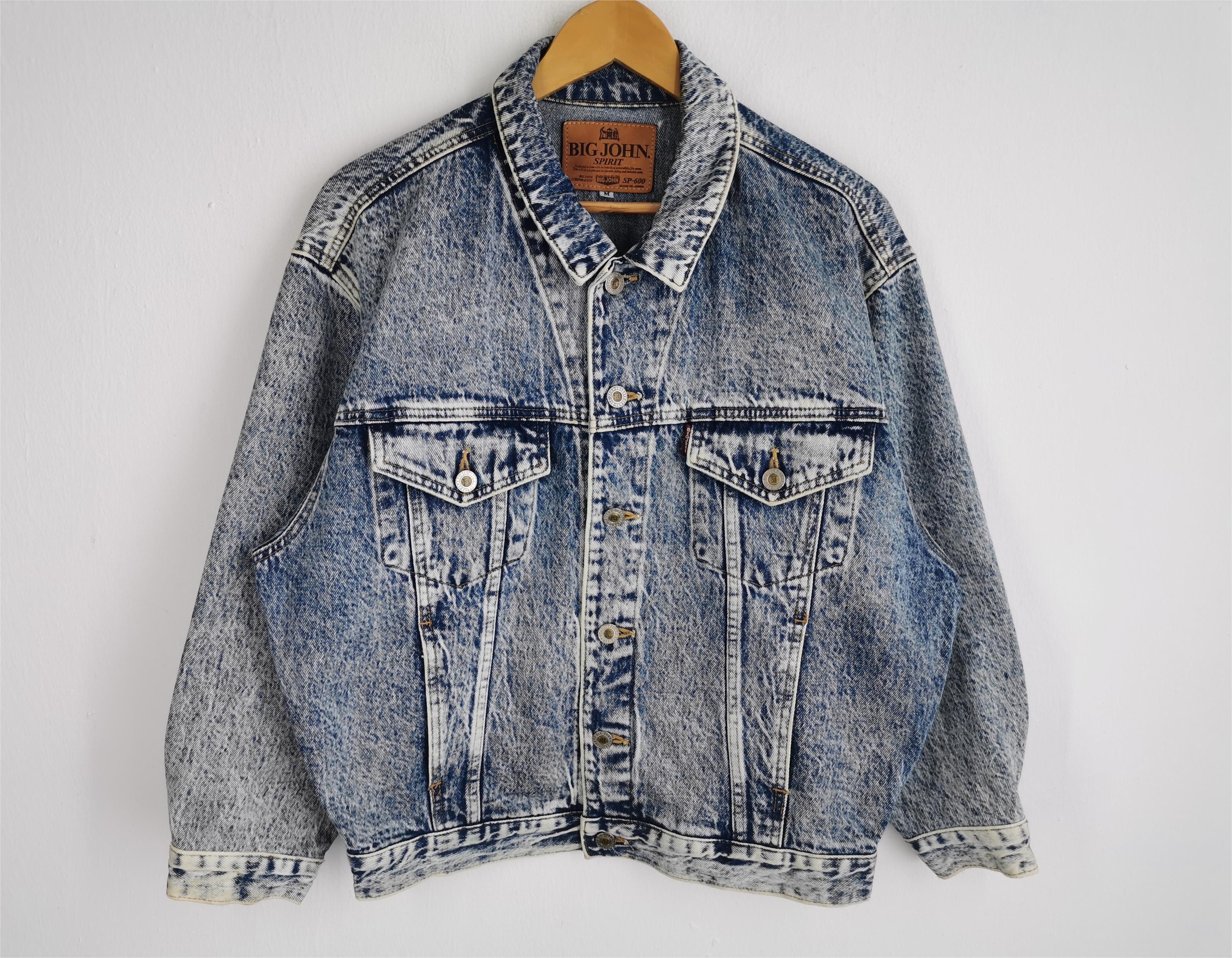 Big John Vintage 90s Big John Acid Wash Denim Jacket Made In Japan Size US M / EU 48-50 / 2 - 2 Thumbnail