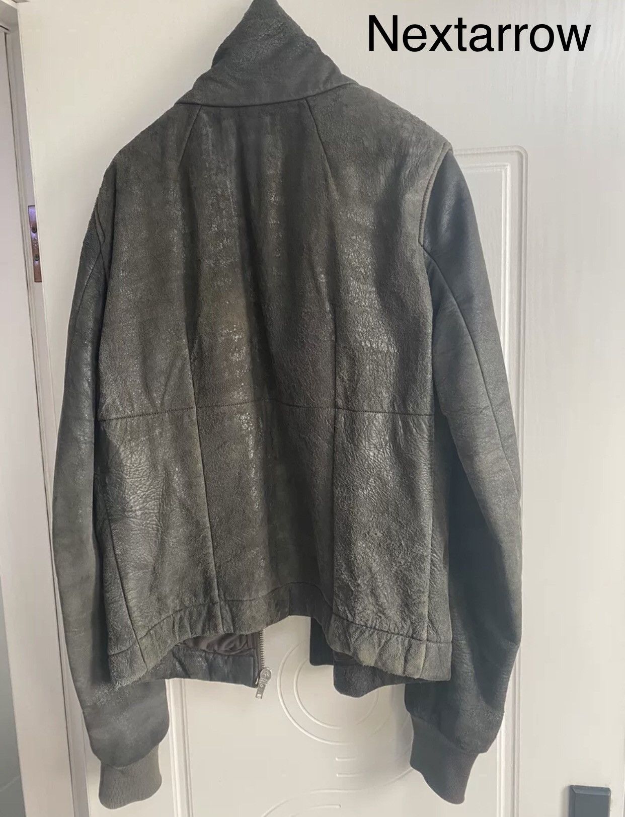 Rick Owens Rick Owens ancient eroded skin composite leather jacket Size US S / EU 44-46 / 1 - 2 Thumbnail