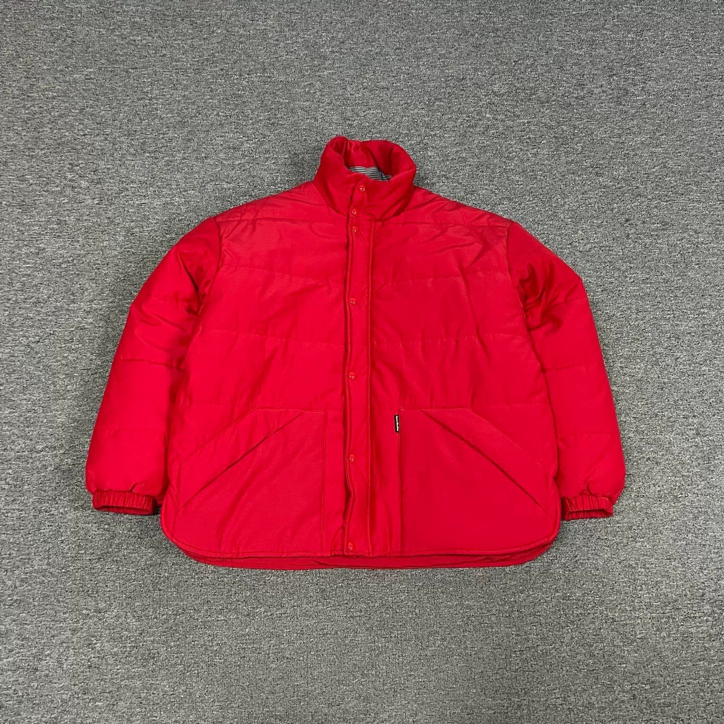 Acne Studios Acne Smiling Face Logo Red Cotton Jacket Size M / US 6-8 / IT 42-44 - 1 Thumbnail