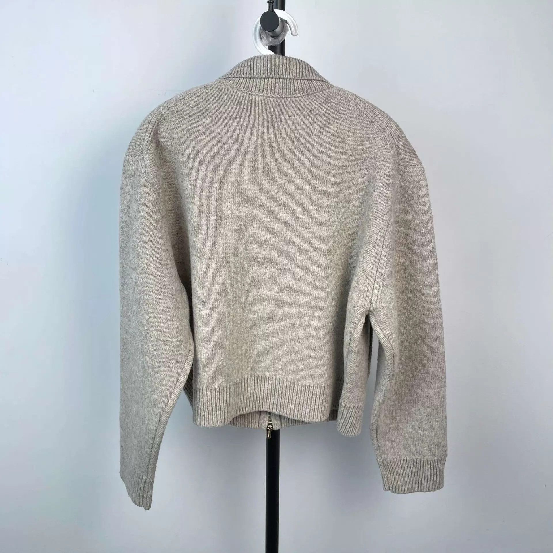 Miu Miu MIU MIU women's gray size 38 knit cardigan Size XS / US 0-2 / IT 36-38 - 2 Thumbnail