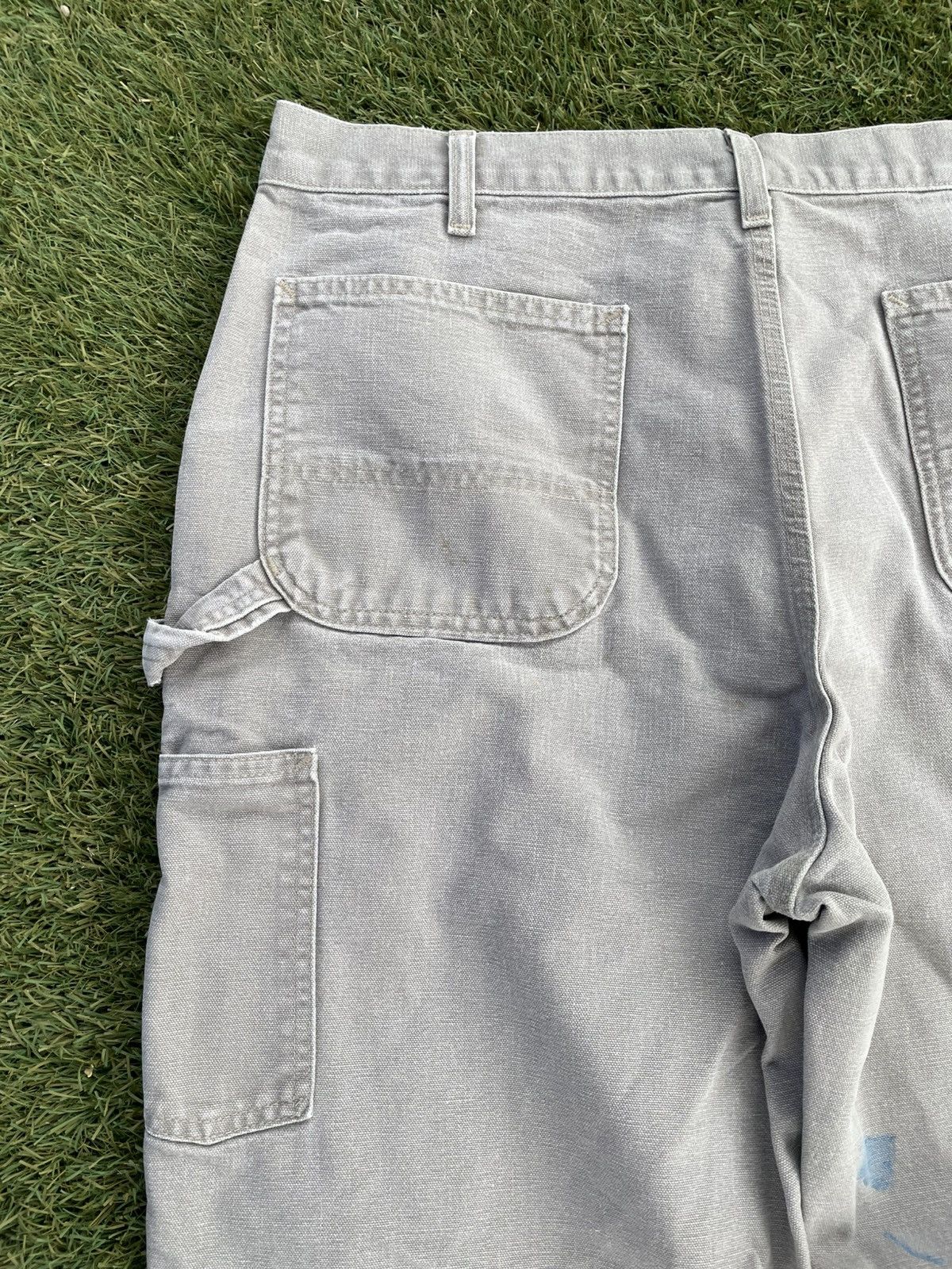 Carhartt Carhartt Mens Carpenter Work Pants 36x36 Gray Canvas B11 DES Size US 36 / EU 52 - 9 Thumbnail