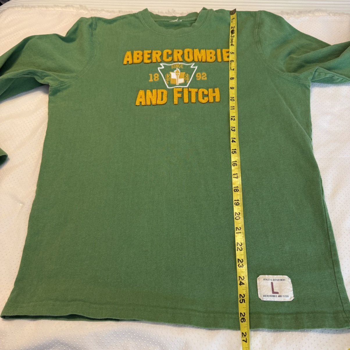 Abercrombie & Fitch Y2K Abercrombie & Fitch long sleeve shirt shirt Large Green Size US L / EU 52-54 / 3 - 6 Thumbnail