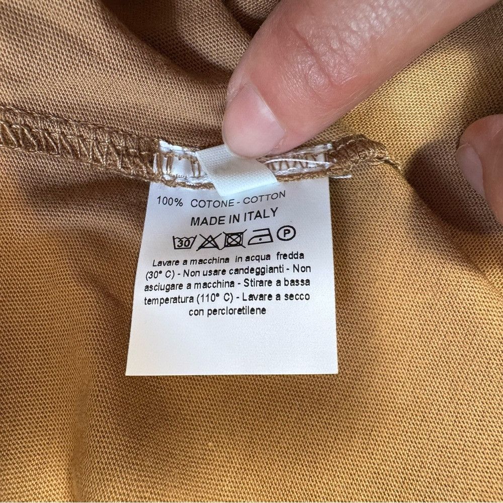Other NWT New GRF GRIFFAI Brown Embroidered Pocket Cotton T-Shirt Size US L / EU 52-54 / 3 - 8 Thumbnail