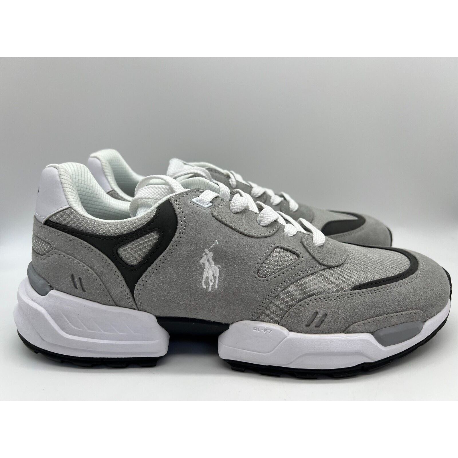 Polo Ralph Lauren Polo Ralph Lauren Men's JGR Suede/Mesh Athletic Gray Size 11 Size US 11 / EU 44 - 12 Thumbnail