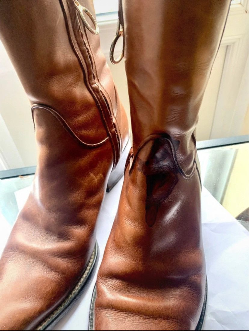 Designer × Japanese Brand × Vintage Fauzian Jeunesse Brown Leather Western Size EU 37 UK 4 £325 Size US 6.5 / IT 36.5 - 6 Thumbnail