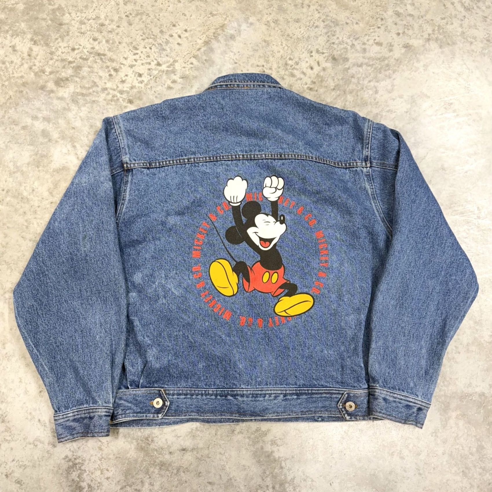 Mickey & Co. VINTAGE Mickey & Co Jacket Mens L Blue Denim Bomber 90s Cartoon Embroidered Logo Pockets Collared Size US L / EU 52-54 / 3 - 2 Thumbnail