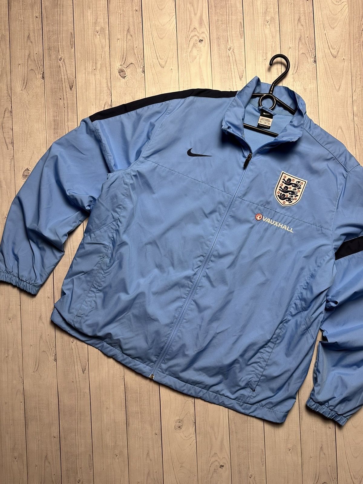 Nike × Vintage Vintage Nike England soccer track jacket size XXL blue rare Size US XXL / EU 58 / 5 - 2 Thumbnail