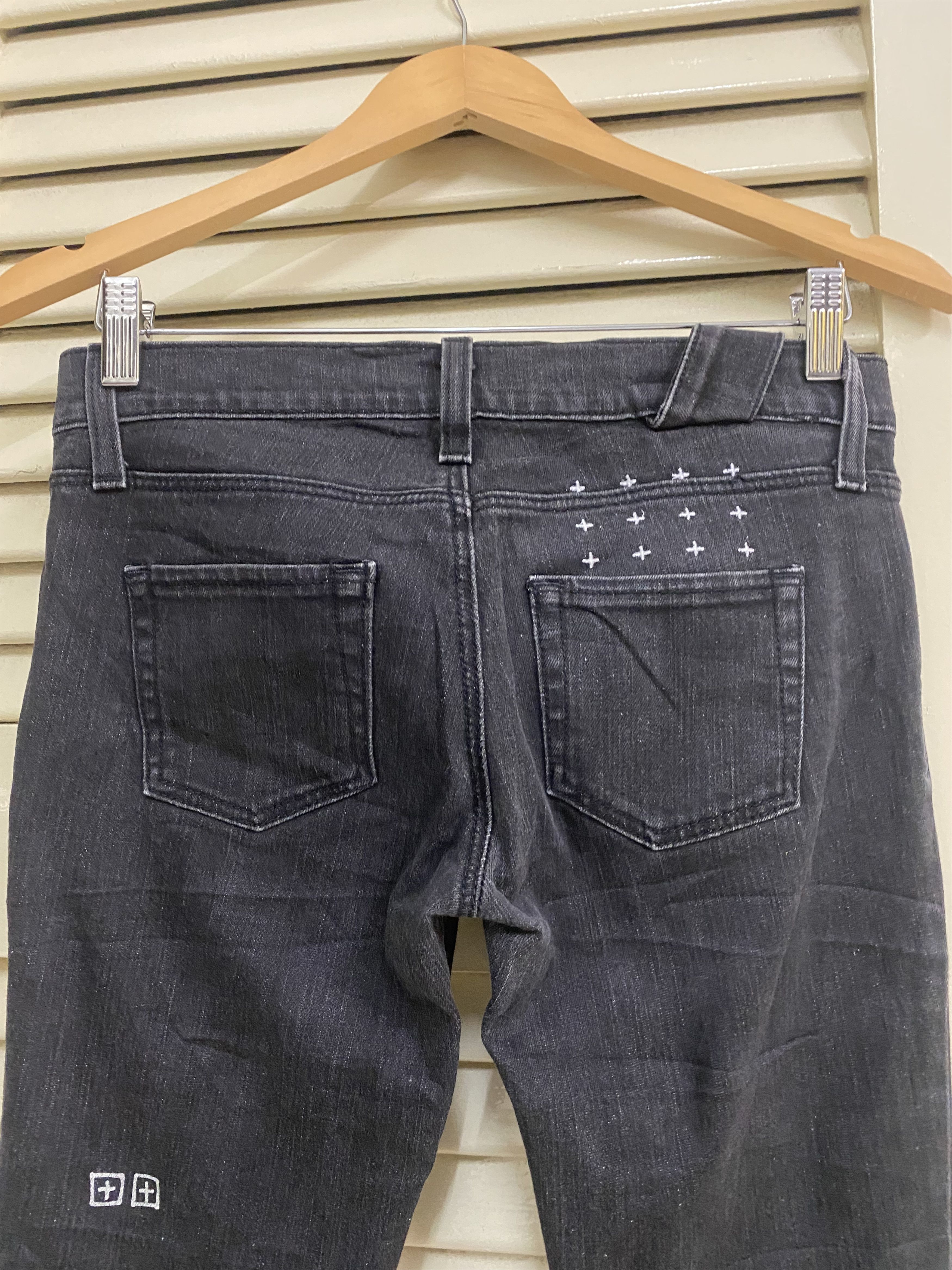 Ksubi Ksubi Skinny Pins Black Squawk Denim Size US 29 - 6 Thumbnail