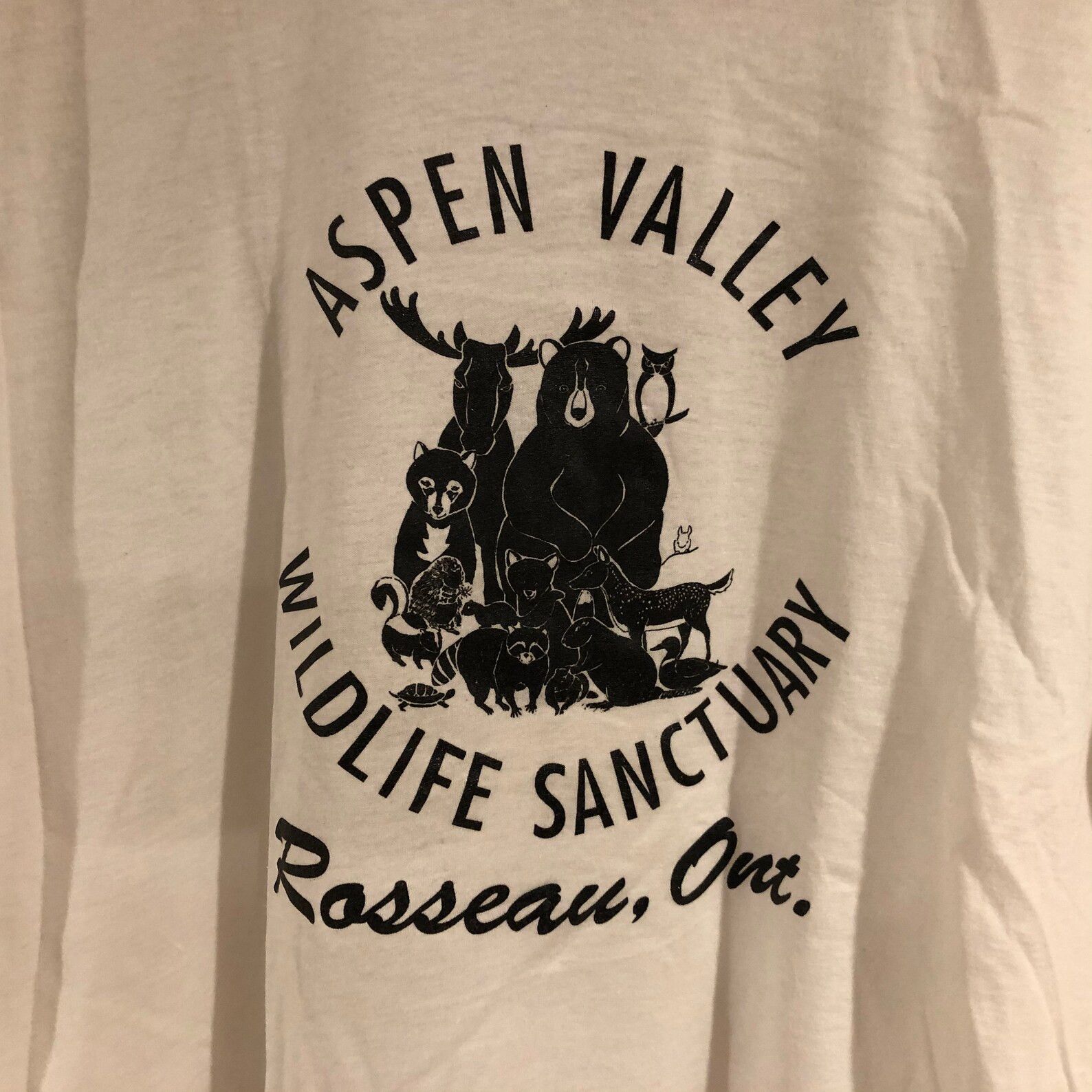 Vintage 70s Aspen Valley Wildlife Sanctuary Rosseau Ontario T-shirt Size US XL / EU 56 / 4 - 2 Thumbnail