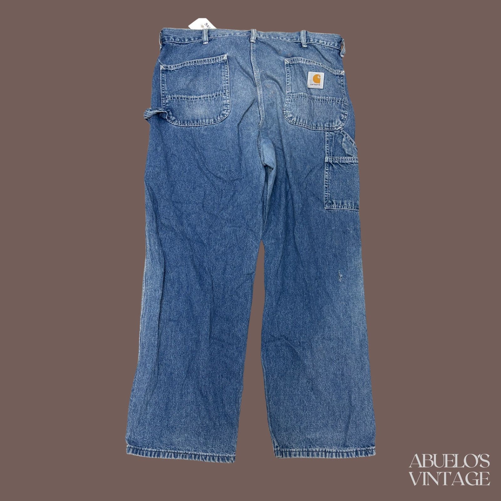 Carhartt VTG Carhartt Carpenter Jeans | Distressed Denim 90s Workwear Size US 38 / EU 54 - 4 Thumbnail