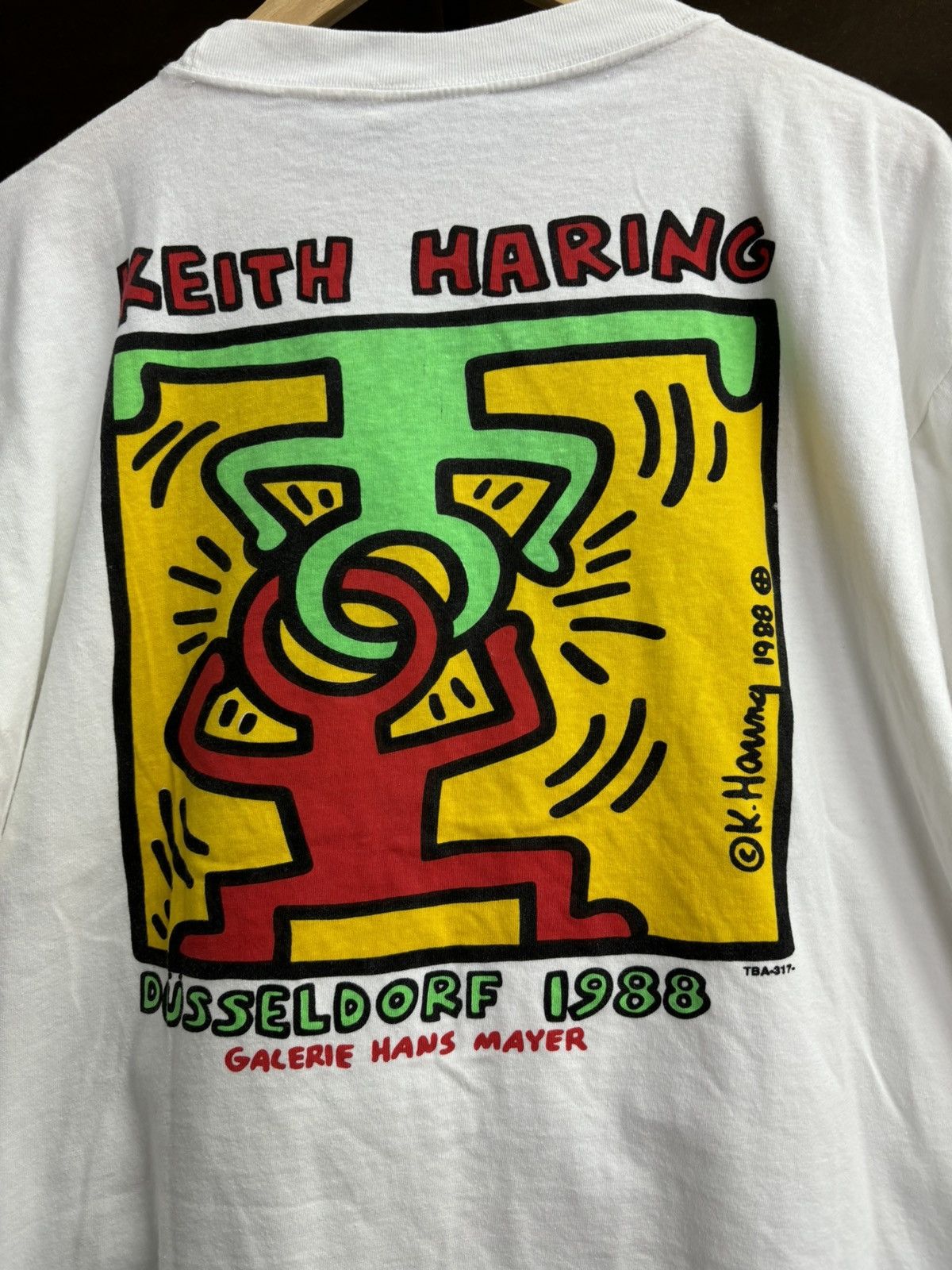 Keith Haring × Vintage RARE! Vintage 1988 Keith Haring Art Museum Size US L / EU 52-54 / 3 - 5 Thumbnail