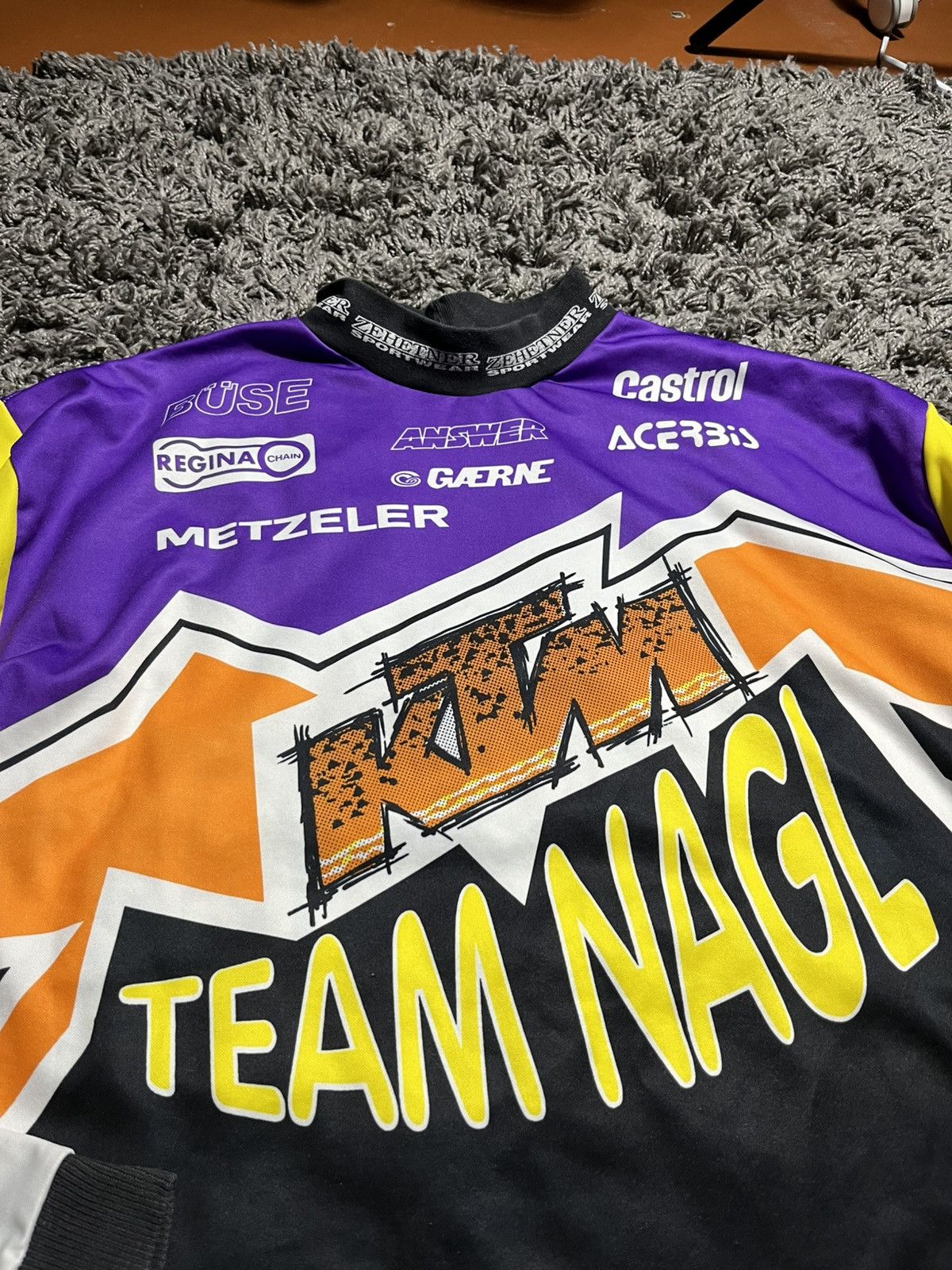 Vintage KTM RACING VINTAGE 1980’s MOTOCROSS JERSEY BMX LONGSLEEVE Size US XXL / EU 58 / 5 - 2 Thumbnail