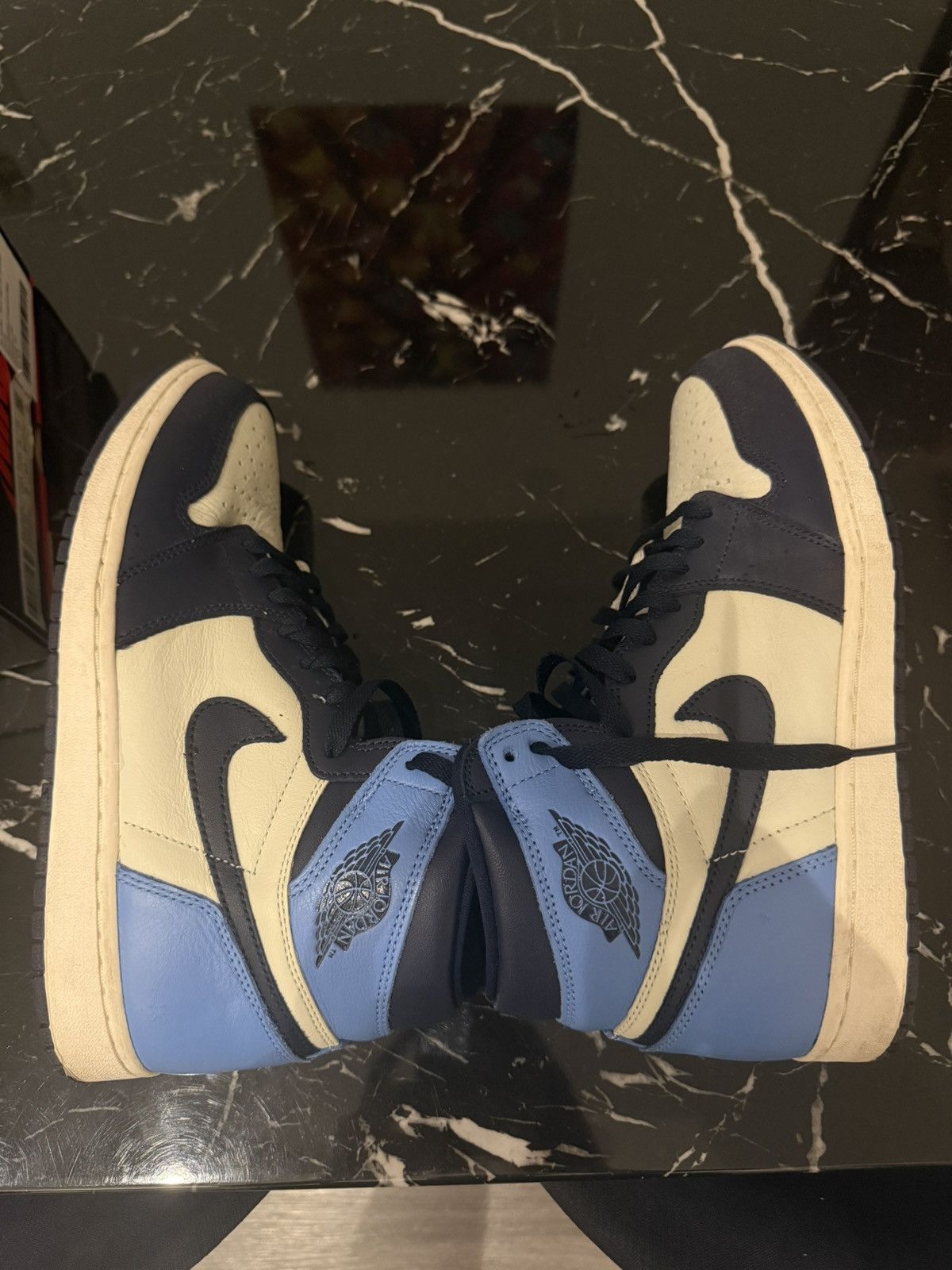 Nike Air Jordan 1 Retro High OG 'Obsidian' (2019) Size US 9.5 / EU 42-43 - 3 Thumbnail
