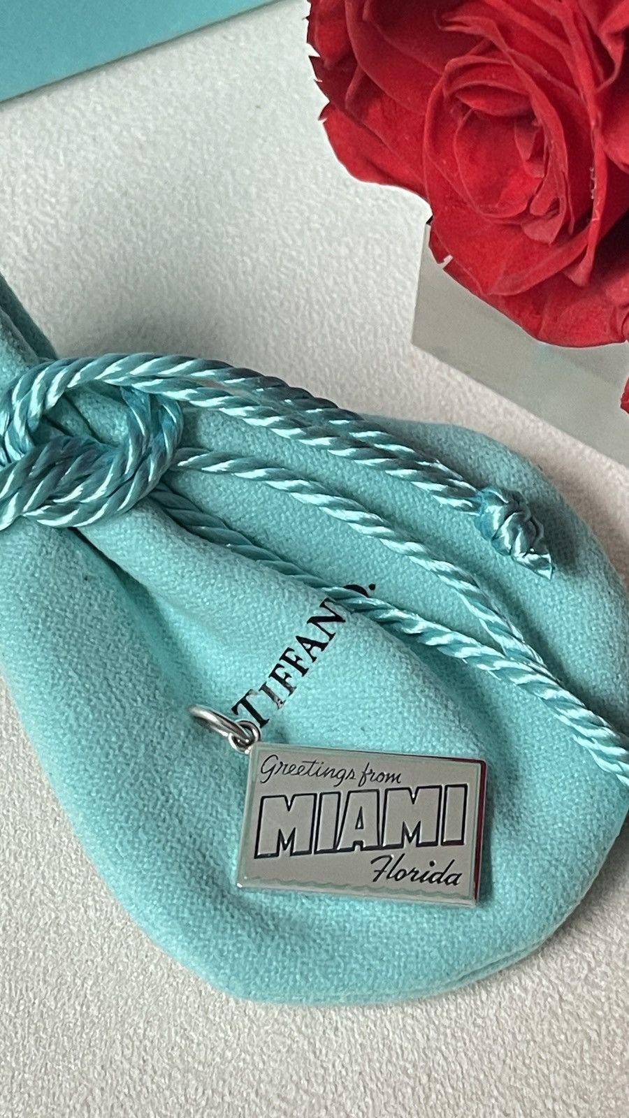 Tiffany & Co. Tiffany & Co. Miami Sterling Silver Postcard Charm NEW Size ONE SIZE - 2 Thumbnail