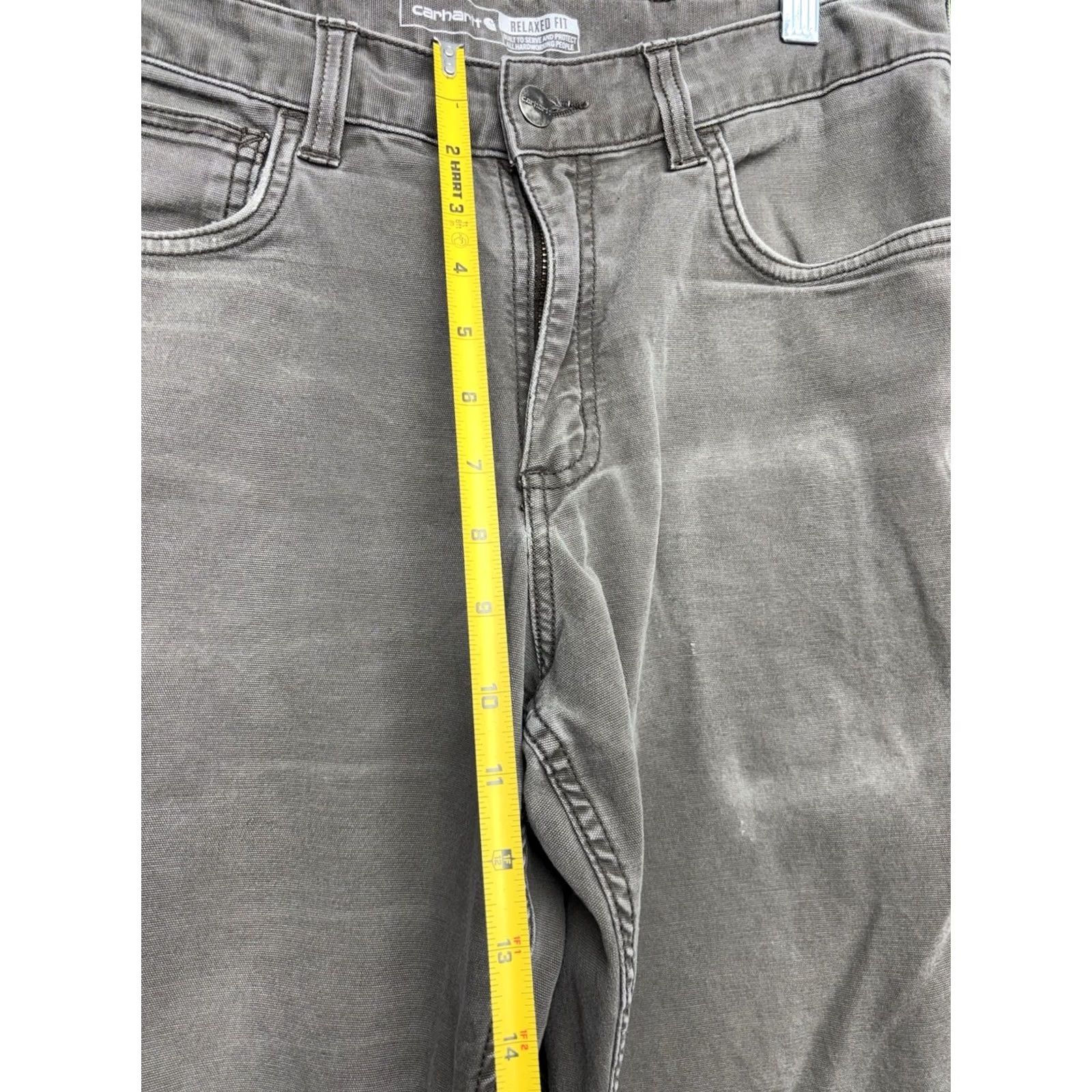 Carhartt Carhartt Pants Mens 32x32 Relaxed Fit Workwear Gray Distressed BN2517-M Size US 32 / EU 48 - 7 Thumbnail
