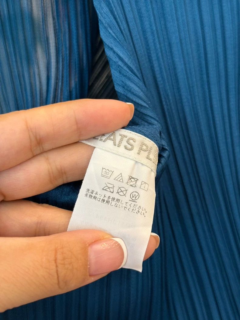Issey Miyake Issey Miyake size:2 Peacock blue pleated dress Size XS / US 0-2 / IT 36-38 - 3 Thumbnail