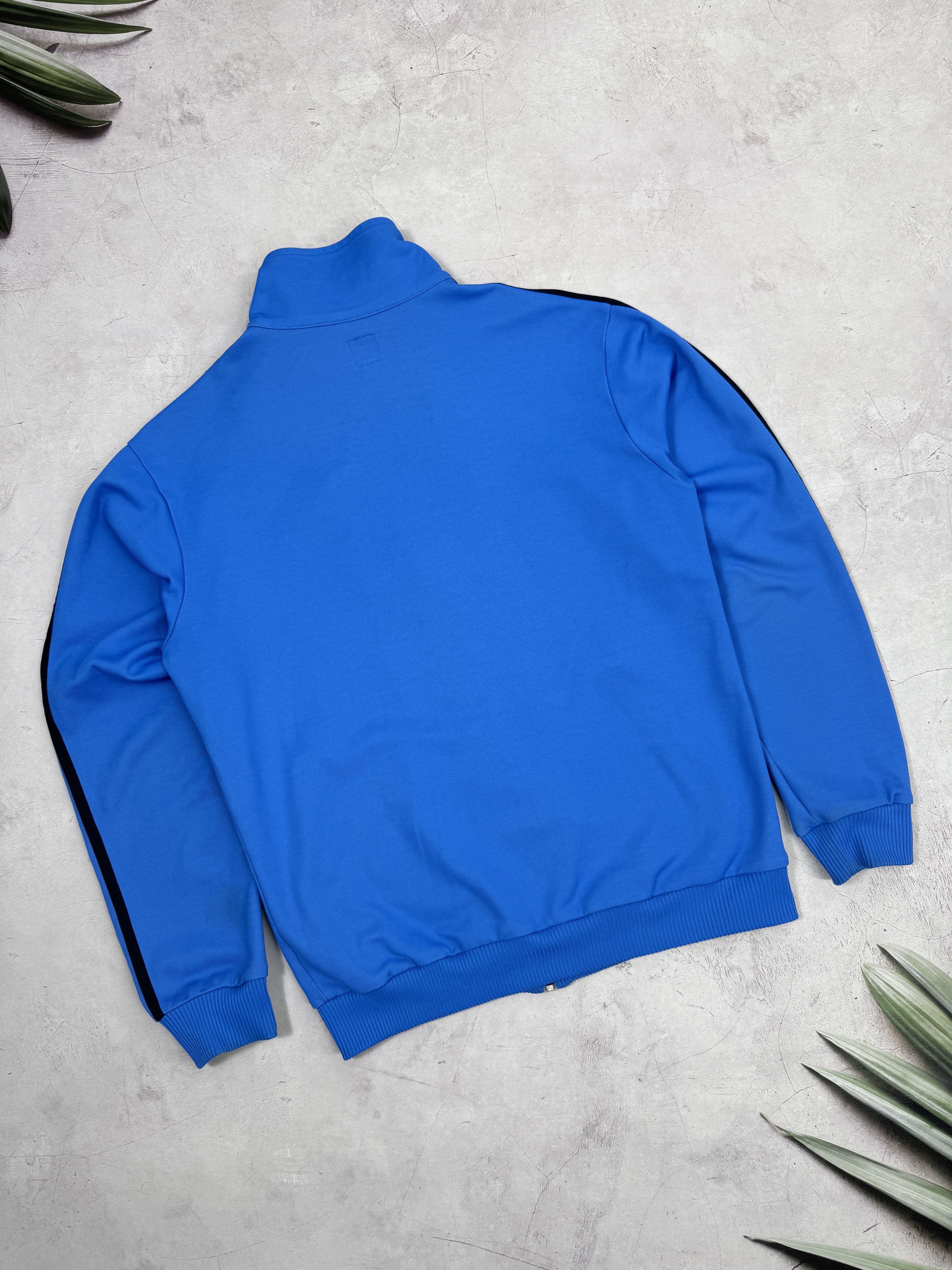 Adidas × Vintage Y2K Adidas Track Jacket Blue & Black Stripes Size US M / EU 48-50 / 2 - 22 Thumbnail