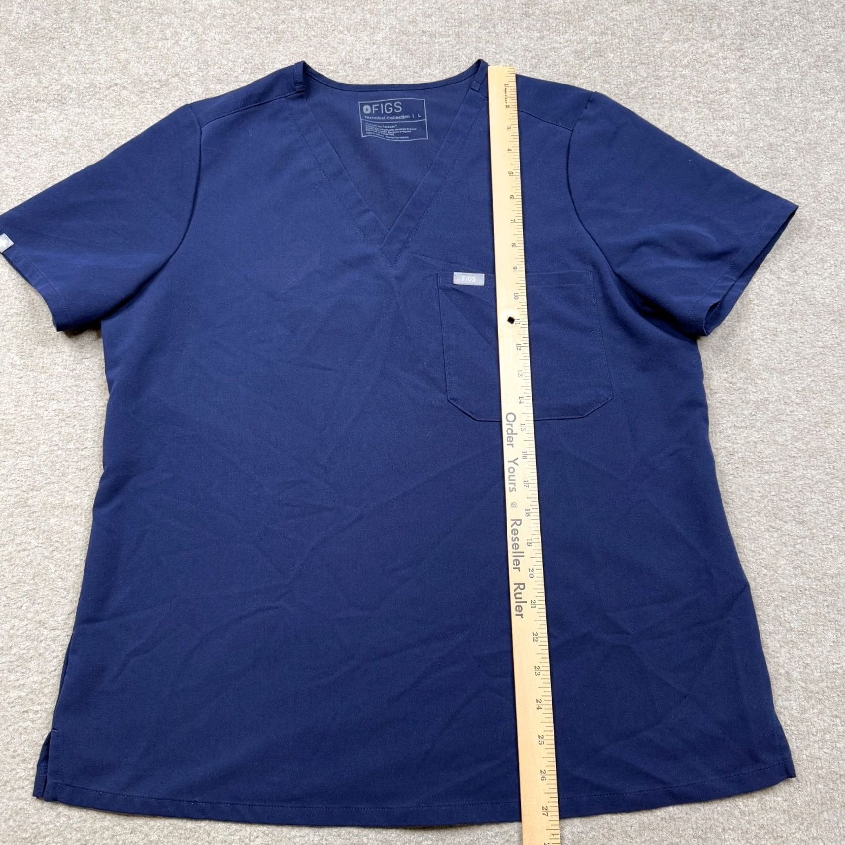 Vintage FIGS Scrub Top Blue Lightweight Short Sleeve Women's L Shirt Medical Wear Size L / US 10 / IT 46 - 4 Thumbnail