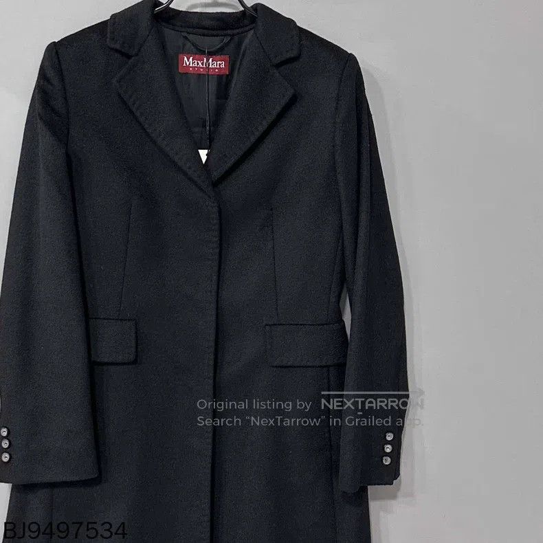 Max Mara Max Mara Black Wool Coat Size M / US 6-8 / IT 42-44 - 2 Thumbnail