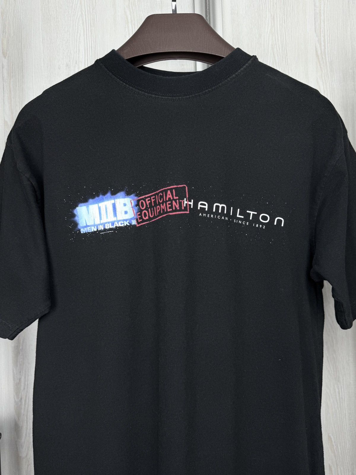 Hamilton Vintage 2002 Men In Black 2 Movie Promo Tee MIB Will Smith Size US L / EU 52-54 / 3 - 3 Thumbnail
