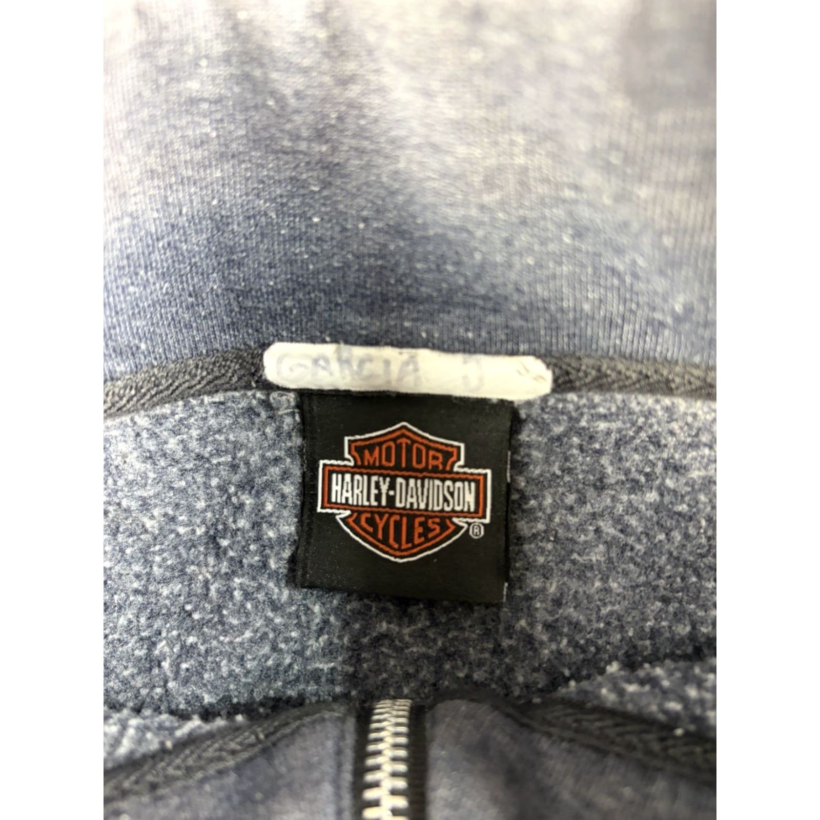 Harley Davidson VINTAGE Harley-Davidson Sweatshirt Full Zip Gray XL Men Boston Massachusetts Y2k Graphic Print Skull Motorcycle Biker Logo Cotton Zip Mens Size US XL / EU 56 / 4 - 4 Thumbnail