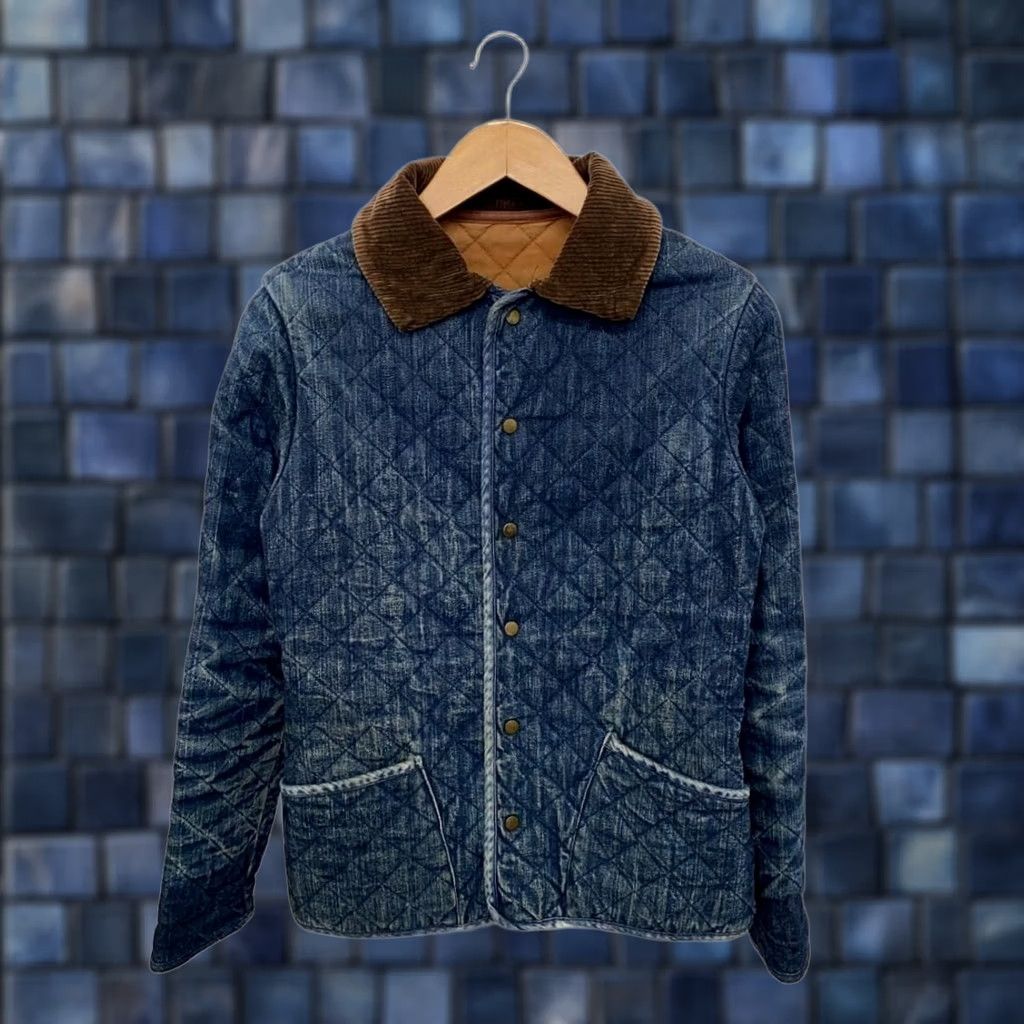 Kapital KAPITAL Quilted Jacket Men's Size 1 Indigo Blue Cotton Buttoned Pre-owned Size US XS / EU 42 / 0 - 1 Thumbnail