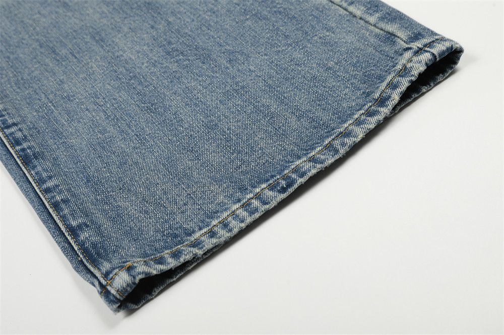 Jean Retro American street loose straight leg washed jeans Size US 32 / EU 48 - 6 Thumbnail