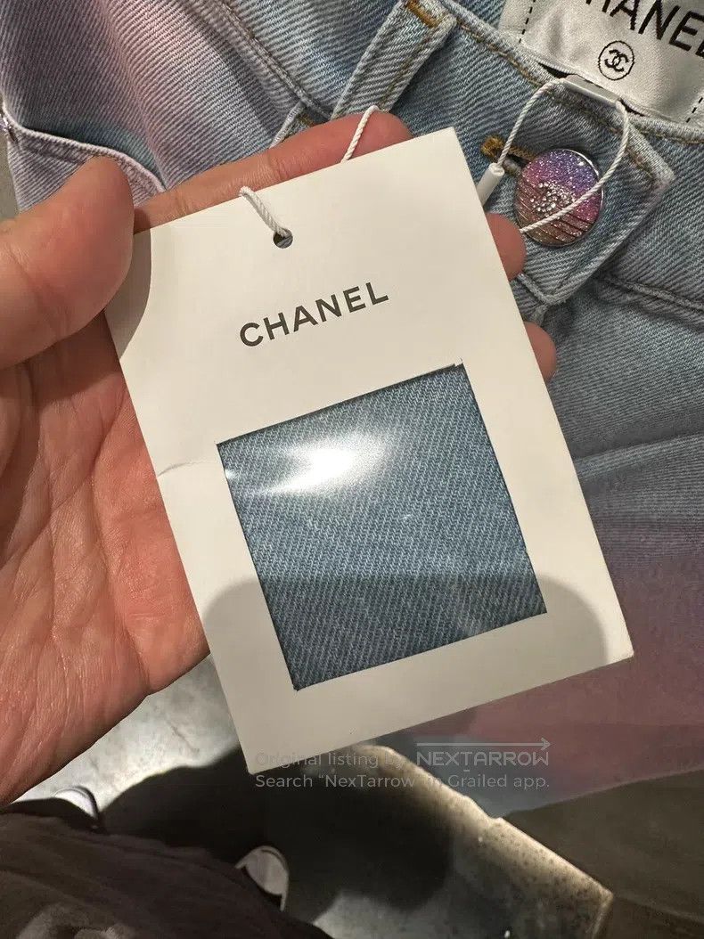 Chanel Chanel Gradient Pink Denim Blue Wide Leg Pants Size US 36 / EU 52 - 5 Thumbnail