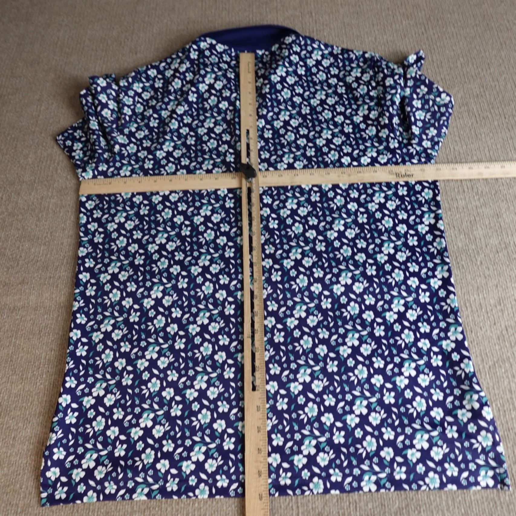 Bonobos Bonobos Golf Polo Shirt Mens Large Blue Floral Print Performance Slim F Size US L / EU 52-54 / 3 - 5 Thumbnail