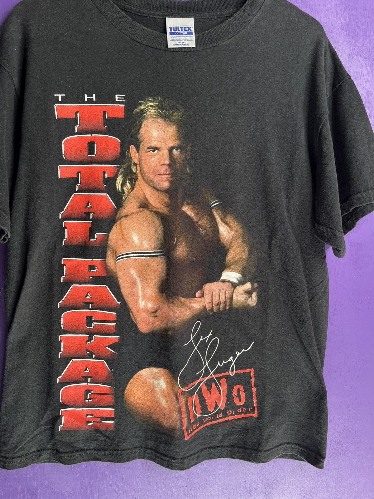 Vintage × WWF Vintage 90s NWO Lex Luger total package t-shirt Size US L / EU 52-54 / 3 - 3 Thumbnail
