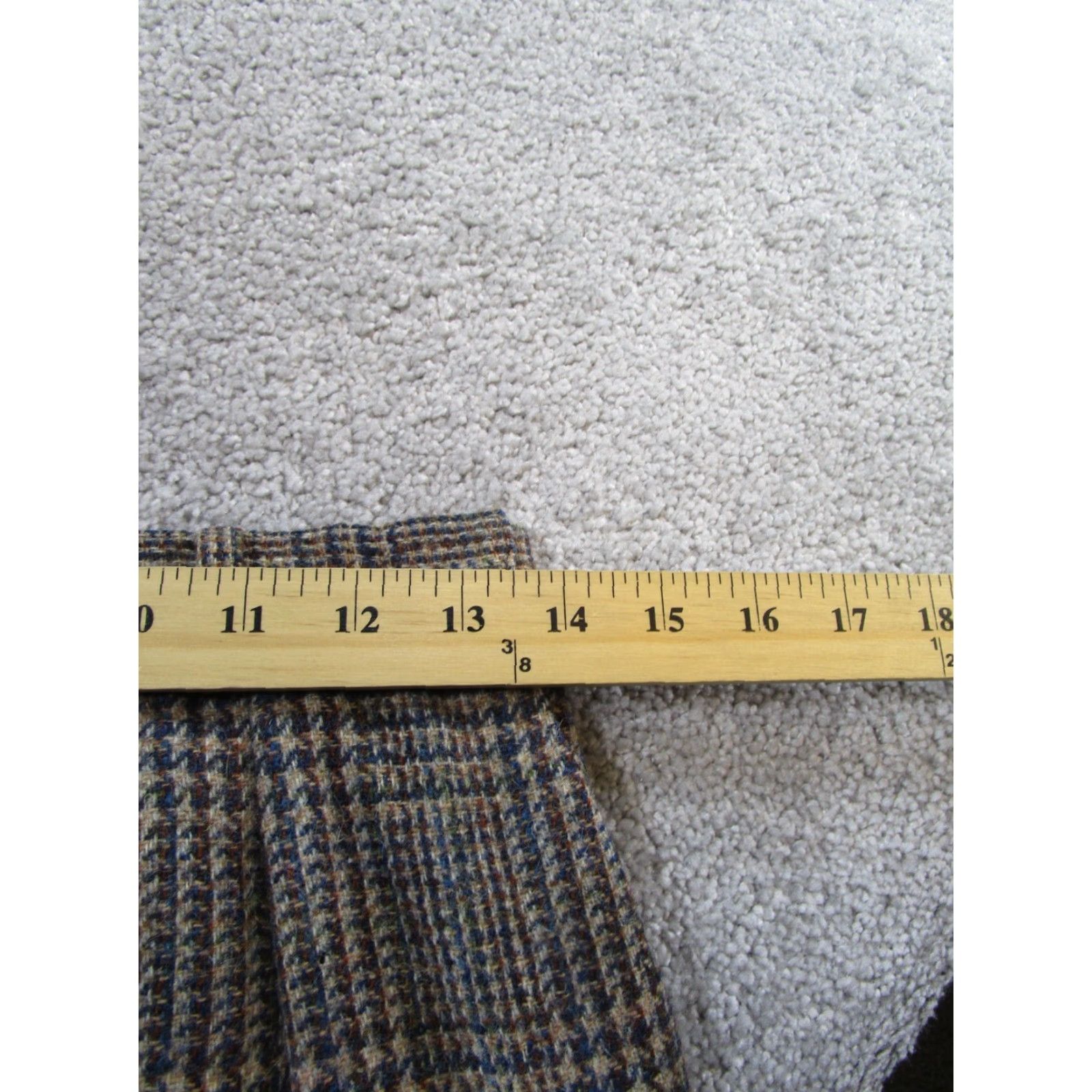 Brooks VINTAGE David Brooks Wool Check Midi Skirt Womens Size 8 Brown A-Line Casual Size 30" / US 8 / IT 44 - 6 Thumbnail