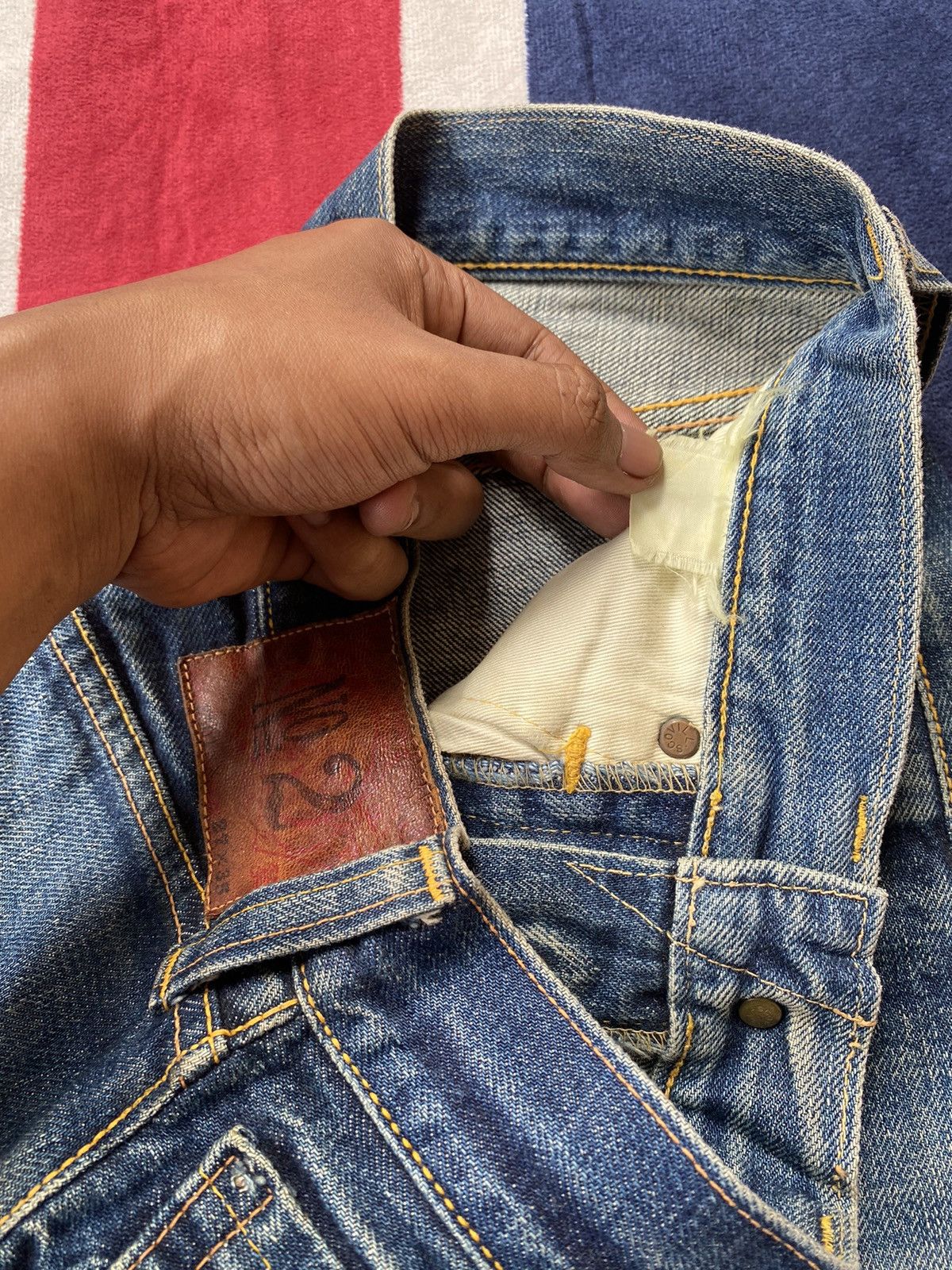Evisu × Japanese Brand × Vintage Vintage Evis No. 2 Lot 250XX Selvedge Denim Japanese Brand Size US 27 - 7 Thumbnail