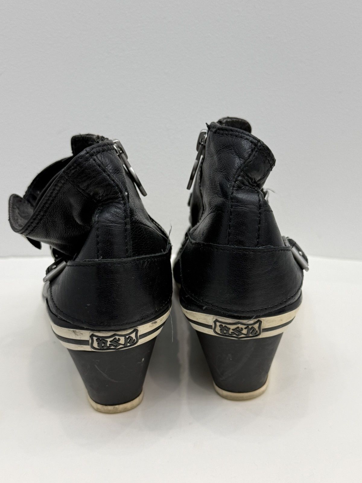 ASH ASH United Wedge Genial Buckled Leather Shoes Size US 9 / IT 39 - 6 Thumbnail