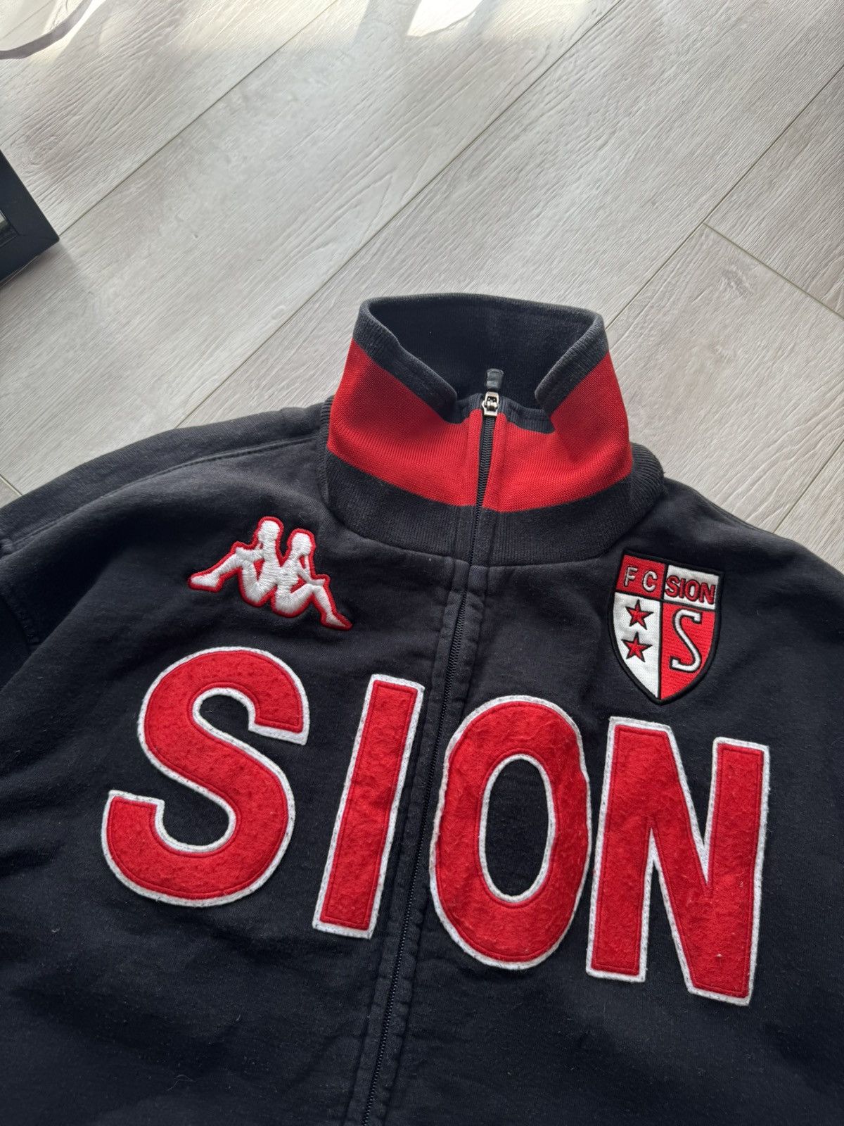 Kappa FC Sion Football Zip LogoSweatshirt Size US L / EU 52-54 / 3 - 4 Thumbnail