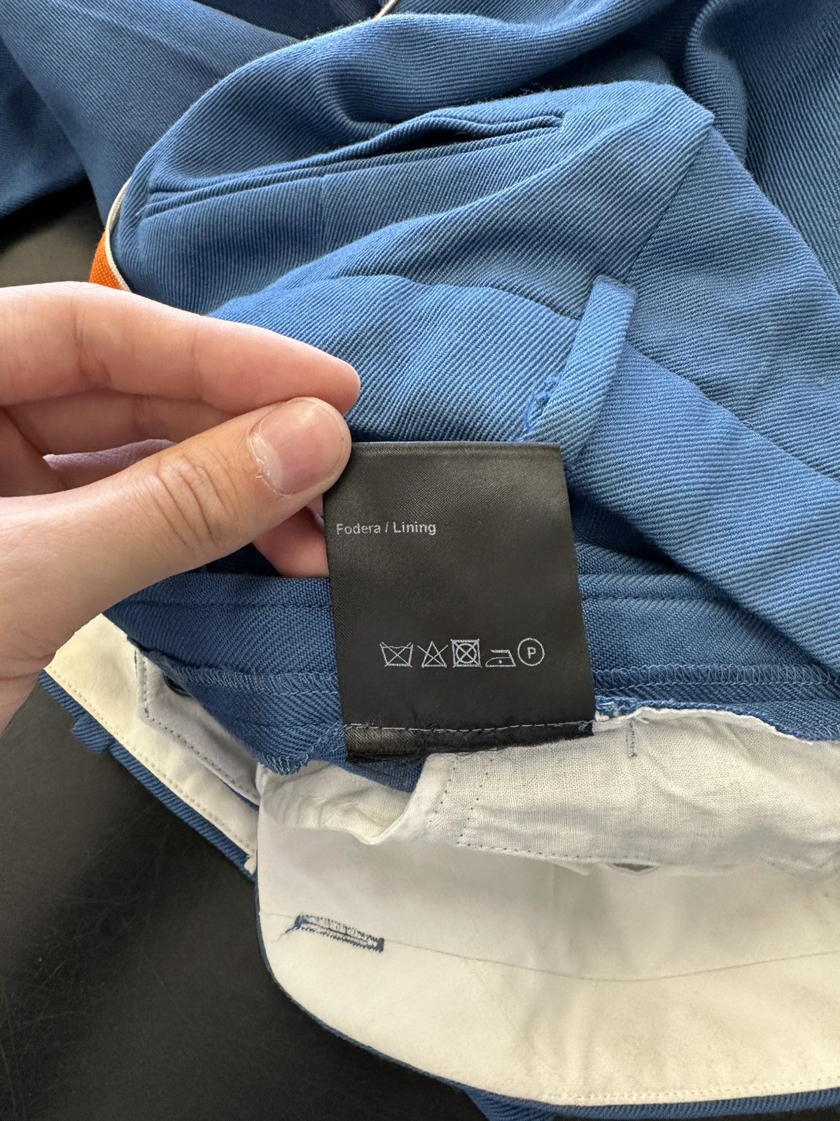 Calvin Klein 205W39NYC Raf Simons Calvin Klein Marching Band Pants blue orange Size US 29 - 7 Thumbnail