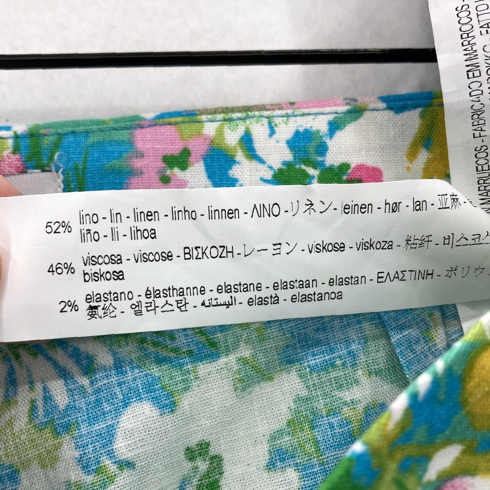 Zara Zara Pants Womens 8 Blue Floral Linen Blend Flare Cropped Boho Festival Hippie Pants Womens 8 Blue Floral Linen Blend Flare Cropped Boho Hippie Size 30" / US 8 / IT 44 - 6 Thumbnail