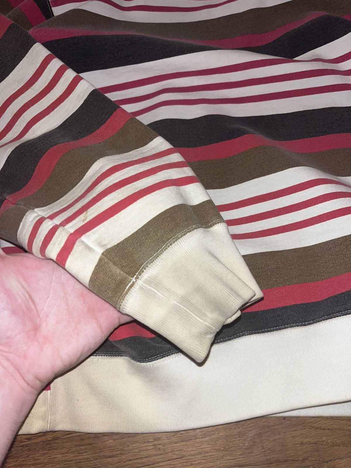 Supreme Supreme Stripe Logo Hoodie Size US M / EU 48-50 / 2 - 7 Thumbnail