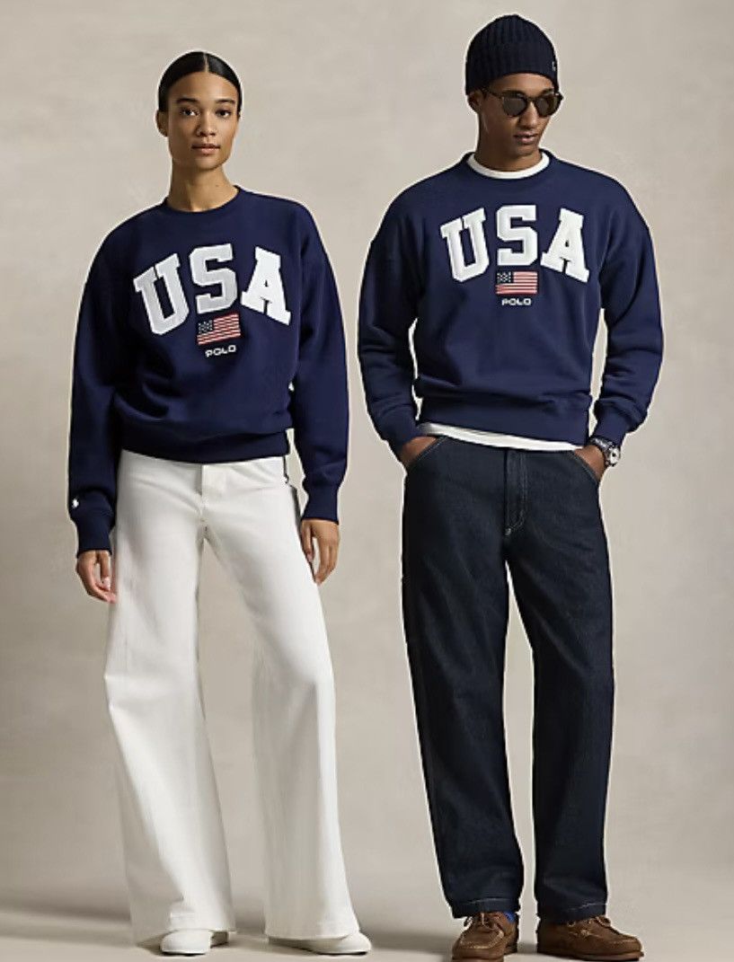 Polo Ralph Lauren Polo Ralph Lauren Vintage Fit Flag Fleece Sweatshirt Size M / US 6-8 / IT 42-44 - 6 Thumbnail