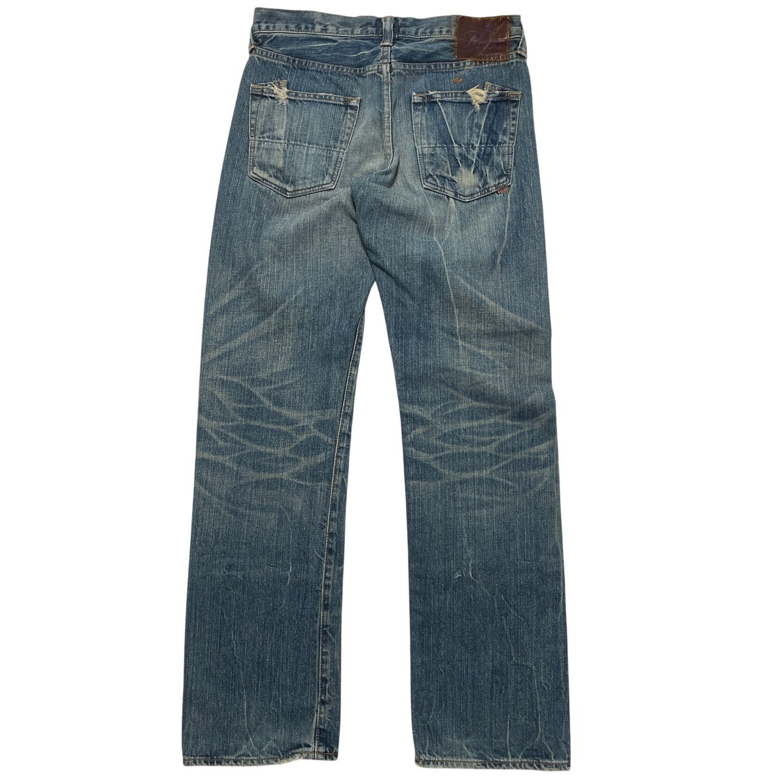 Prps PRPS Barracuda P47P42X Faded Distressed Denim Jeans 30x32 Size US 30 / EU 46 - 5 Thumbnail