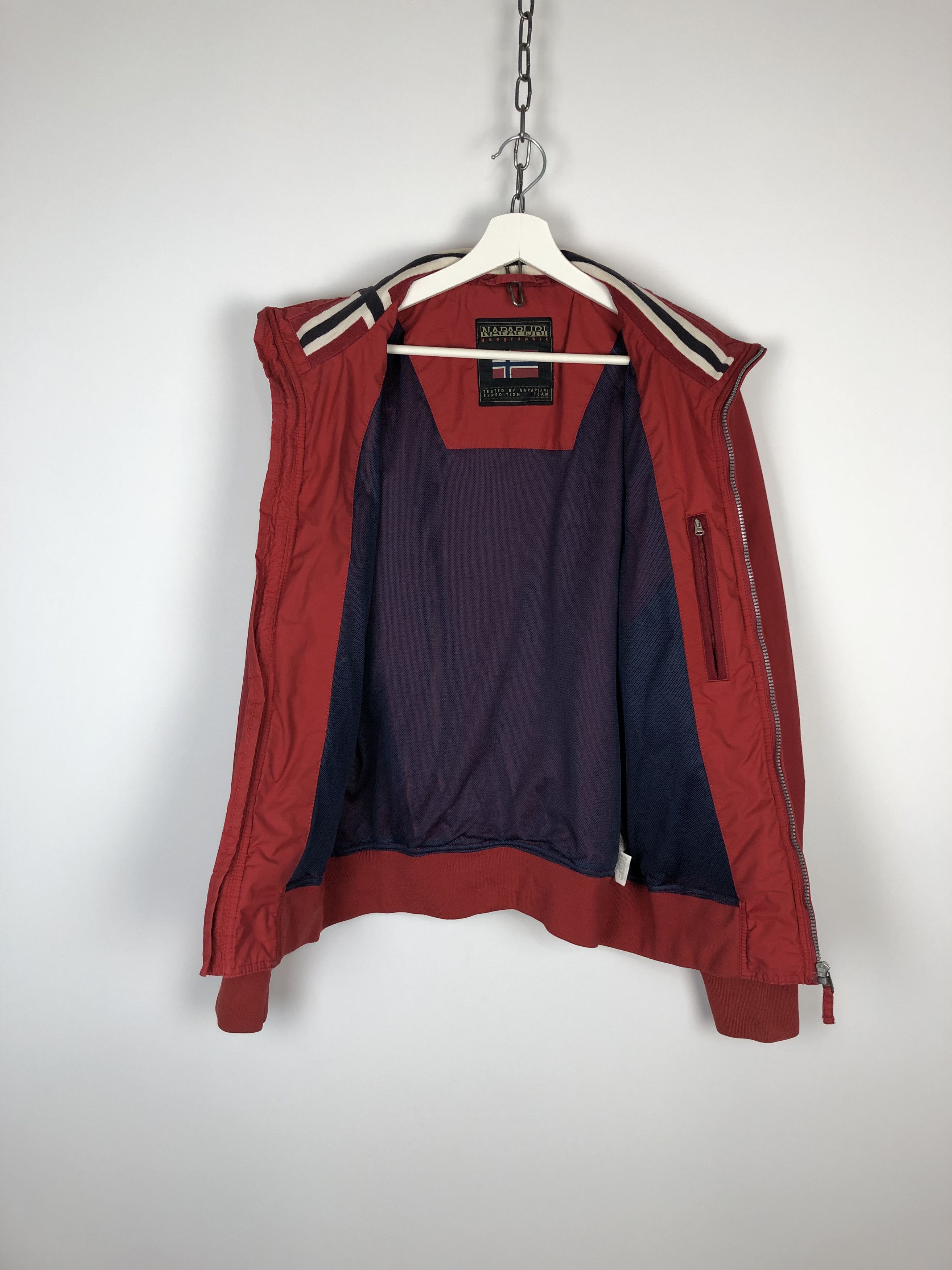 Napapijri Napapijri Zip Jacket Red size L Size US L / EU 52-54 / 3 - 9 Thumbnail