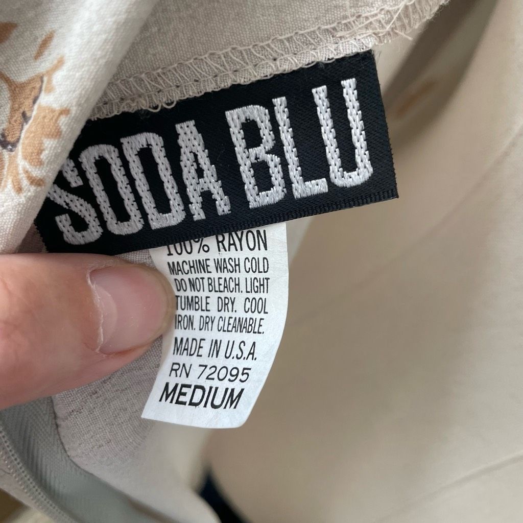 Vintage NWT NOS Vintage 90s Soda Blu Slip Maxi Dress Taupe Blue M Size M / US 6-8 / IT 42-44 - 7 Thumbnail