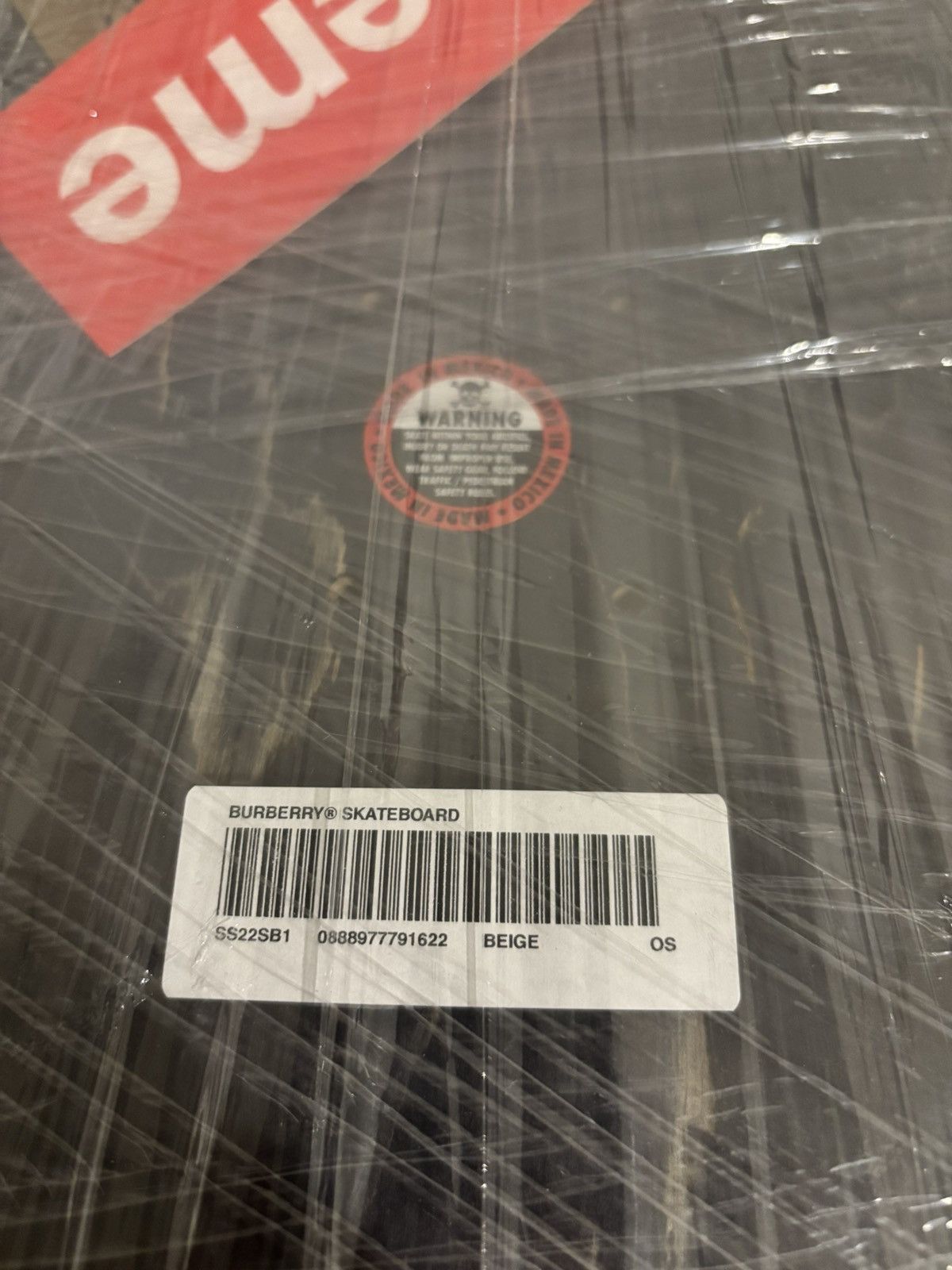 Burberry × Supreme Supreme x Burberry Skateboard [Beige] Size ONE SIZE - 5 Thumbnail