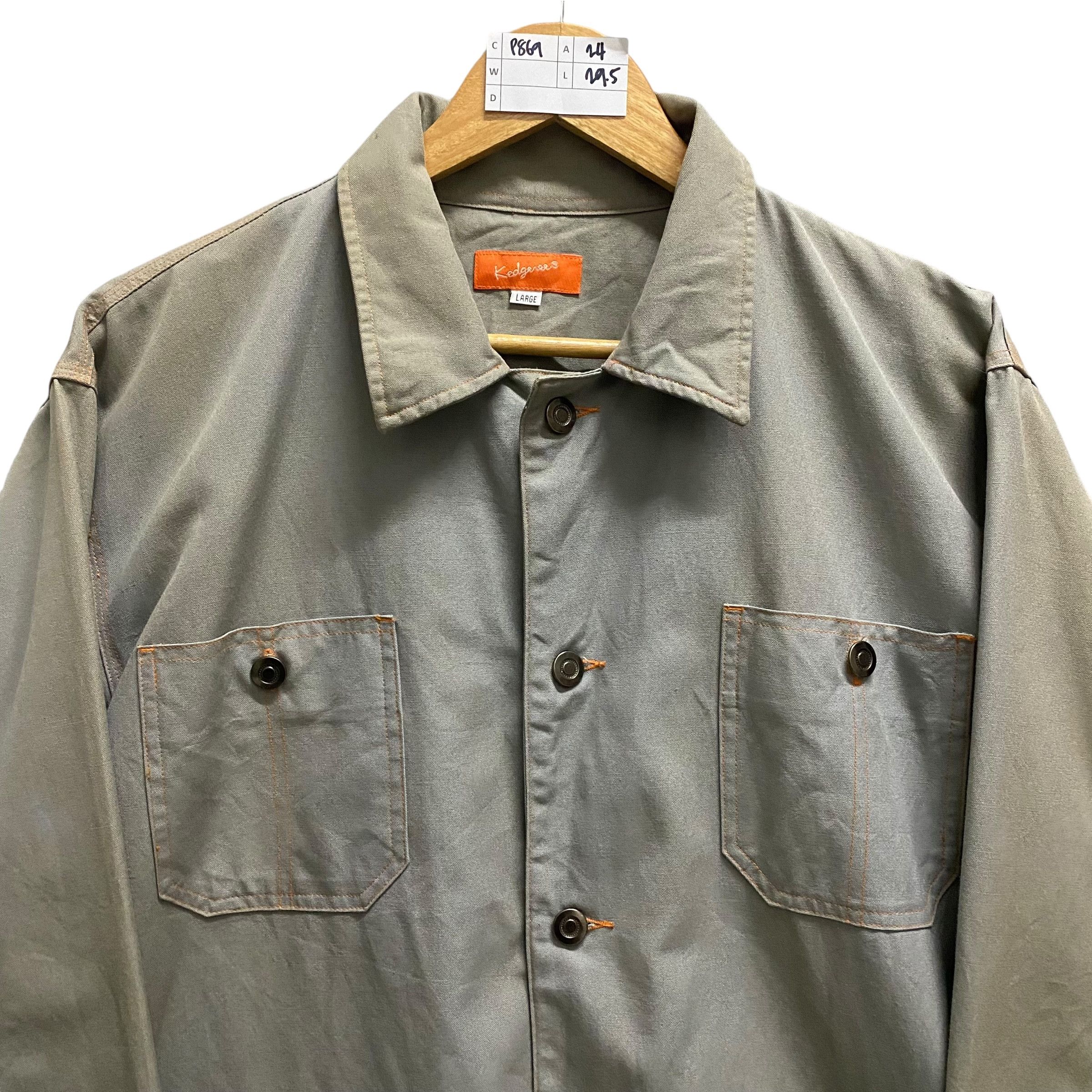 Japanese Brand Vintage Japanese Brand Kedgenee Workers Denim Jacket Large Size US L / EU 52-54 / 3 - 2 Thumbnail