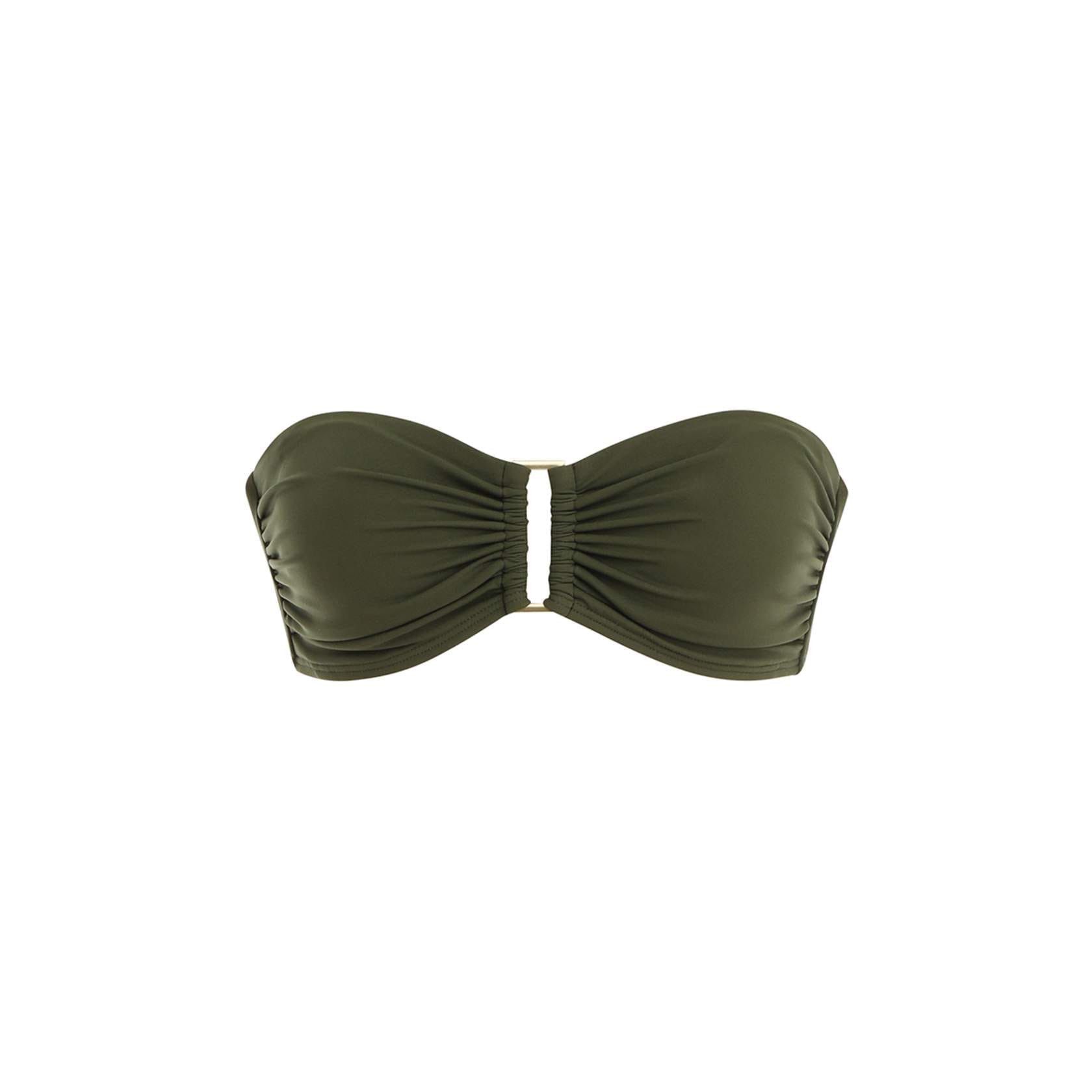 Zimmermann oc11z0725 Size: 1 / Bandeau Bikini Top in Green Size ONE SIZE - 1 Preview