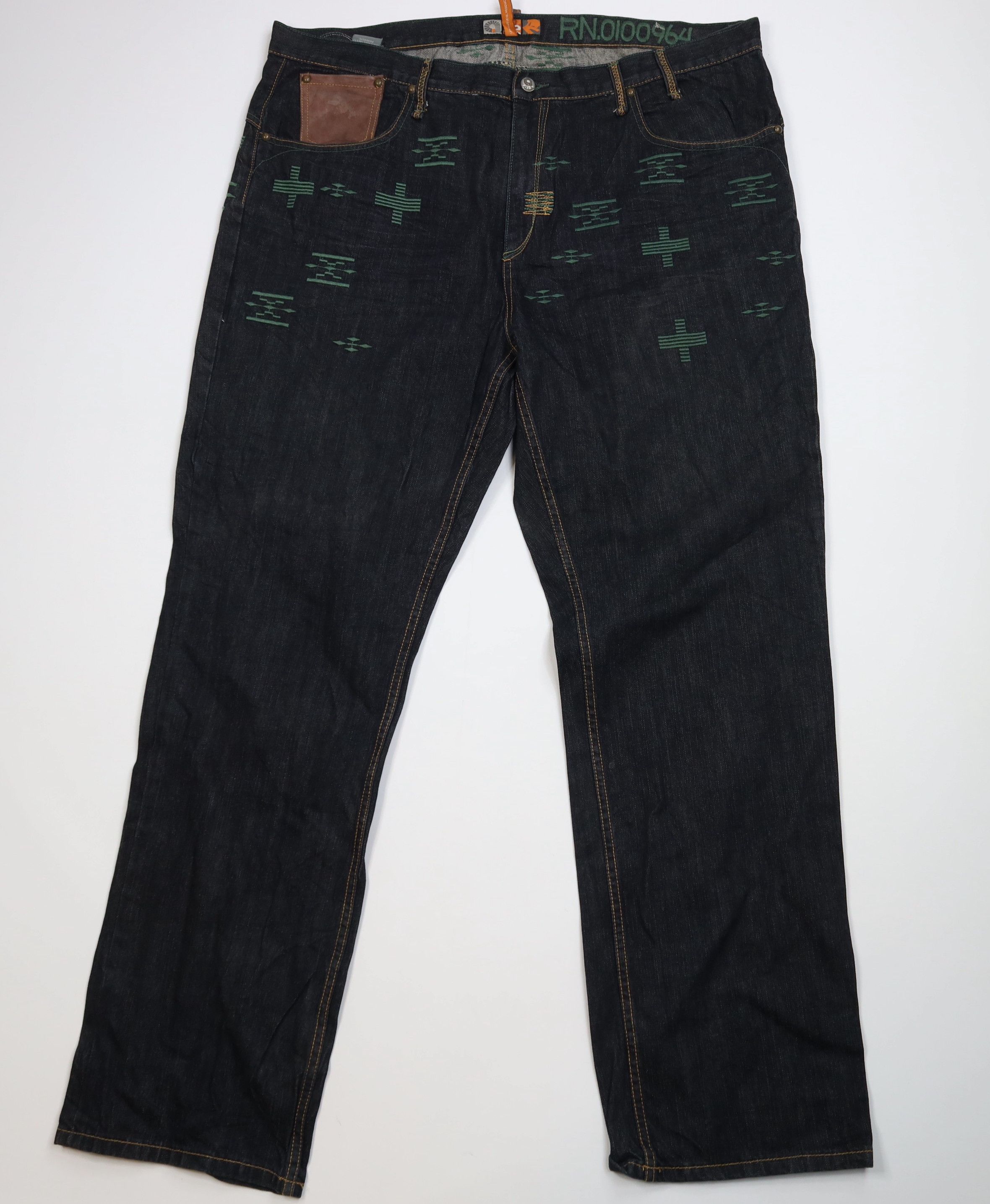 Vintage Vintage Y2K Streetwear Southwestern Baggy Wide Leg Jeans Size US 42 / EU 58 - 1 Thumbnail
