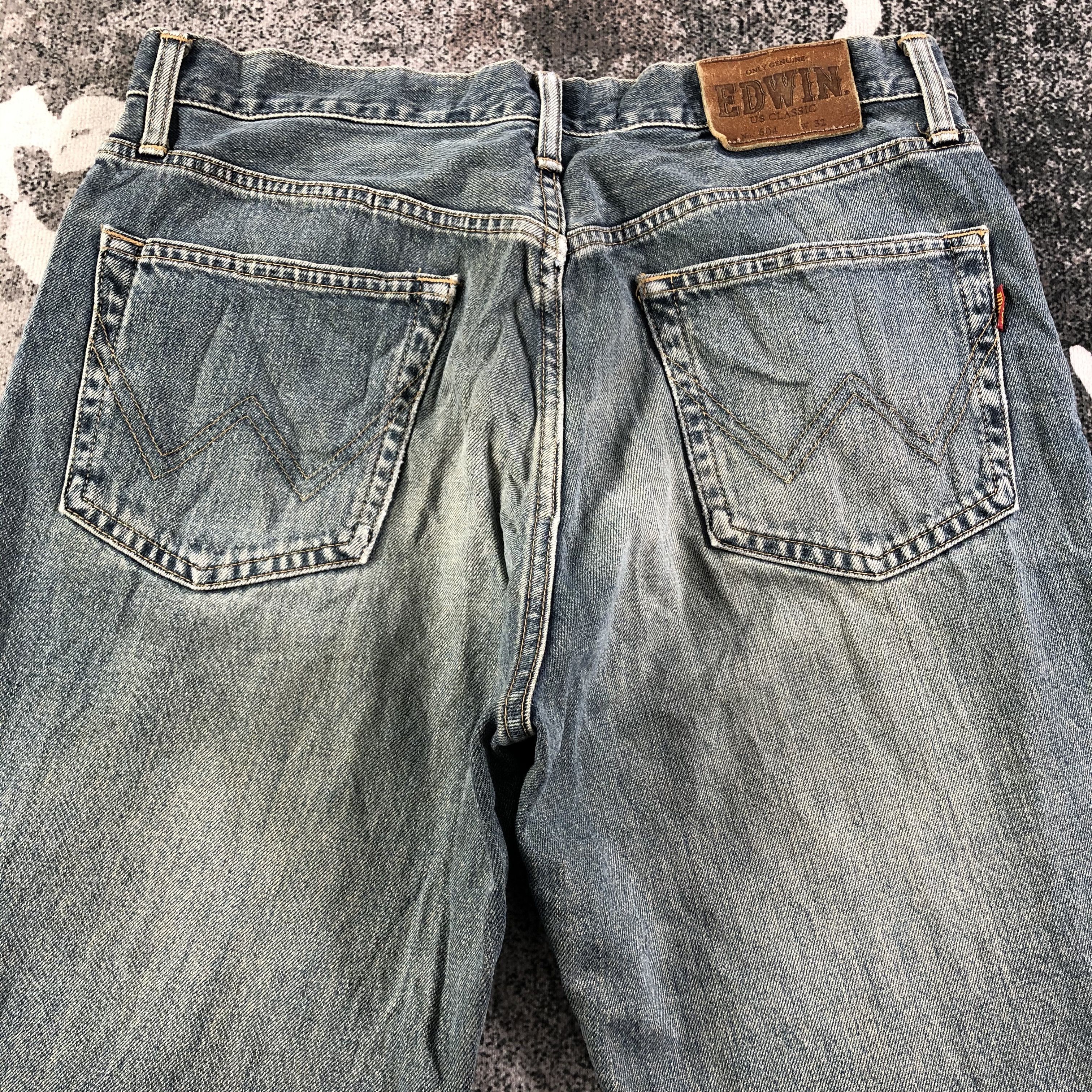 Edwin Vintage Edwin 604 Jeans Faded Blue Jeans KJ1870 Size US 32 / EU 48 - 4 Thumbnail