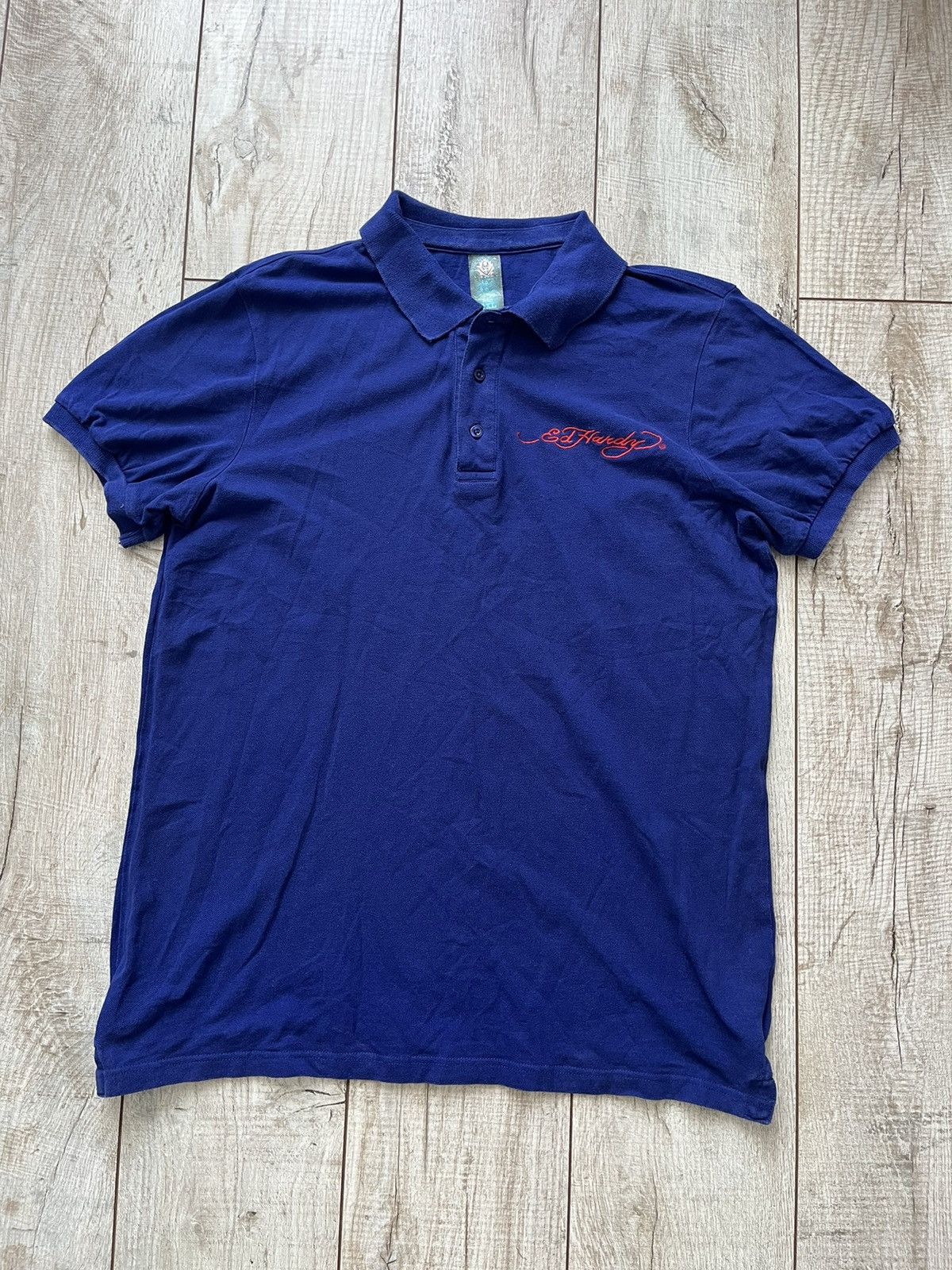 Christian Audigier × Ed Hardy × Vintage Vintage T shirt Polo Ed Hardy by Christian Audigier Y2K 90s Size US XXL / EU 58 / 5 - 4 Thumbnail